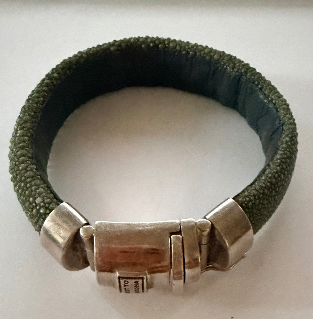 Best to Buddha leren armband, Sieraden, Tassen en Uiterlijk, Armbanden, Verzenden, Nieuw, Groen, Leer