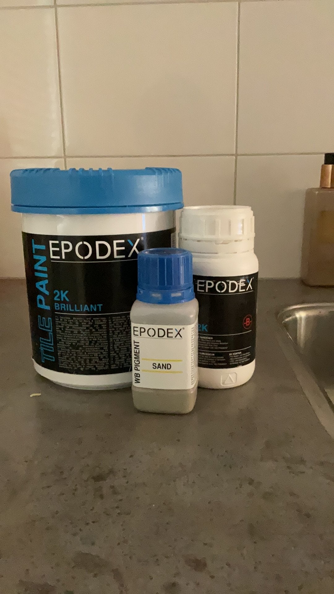 EPODEX 2K Tegelverf – Sand (Zand) – 2 kg – NIEUW, Doe-het-zelf en Verbouw, Ophalen, Nieuw, Wit