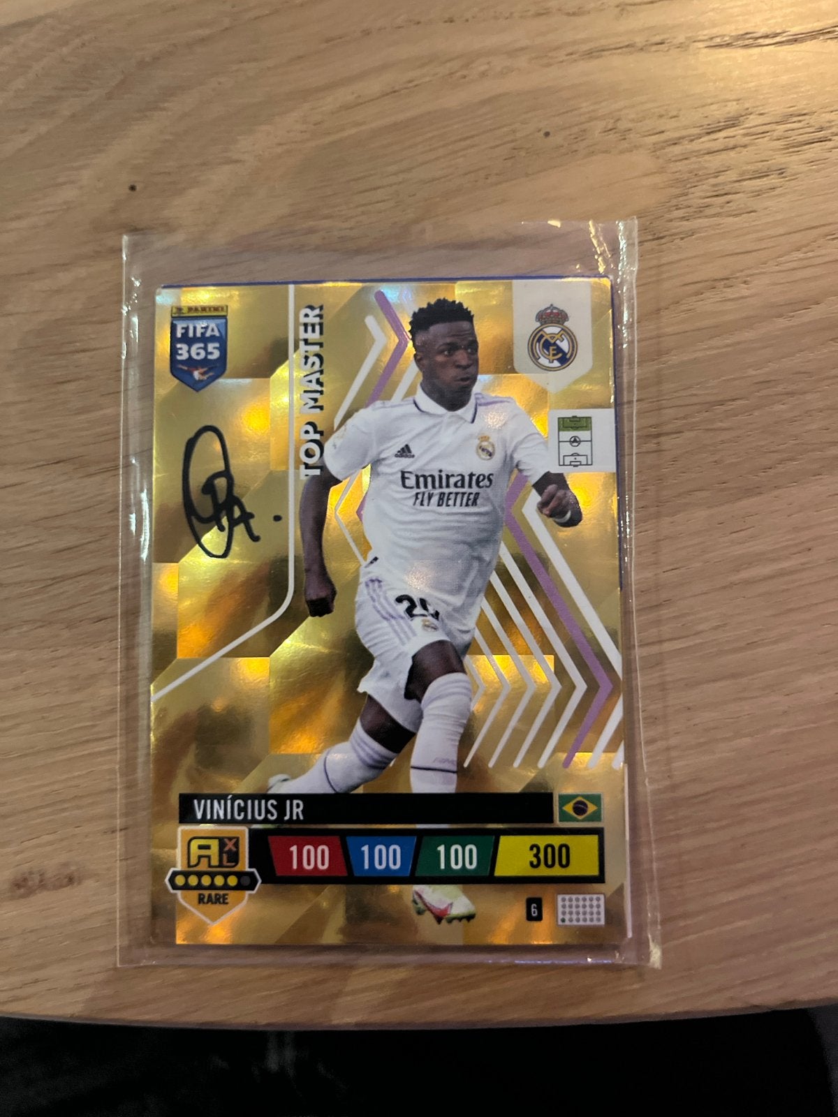 Panini FIFA 365 Top Master Vinícius Jr. Voetbalkaart, Ophalen of Verzenden, Zo goed als nieuw, Buitenlandse clubs, Spelerskaart