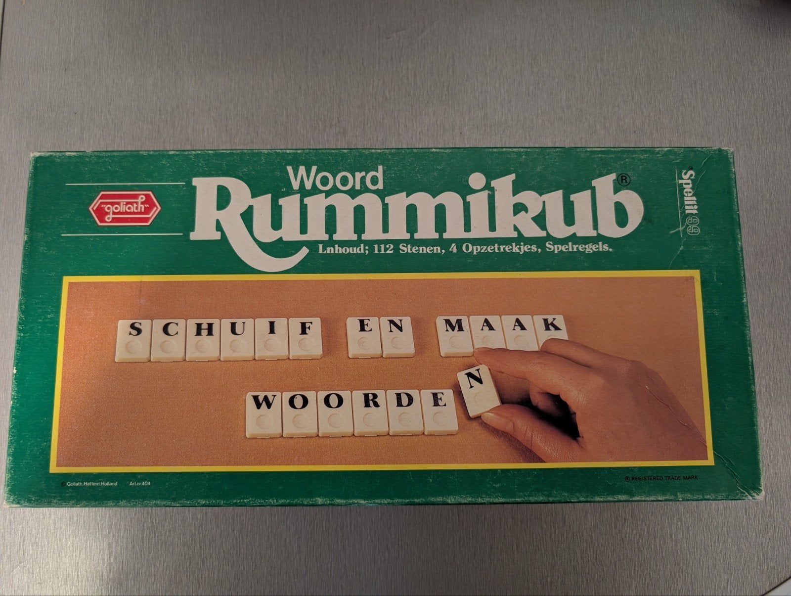 Woord Rummikub - Schrijf en maak woorden, Drie of vier spelers, Ophalen of Verzenden, Gebruikt, Goliath