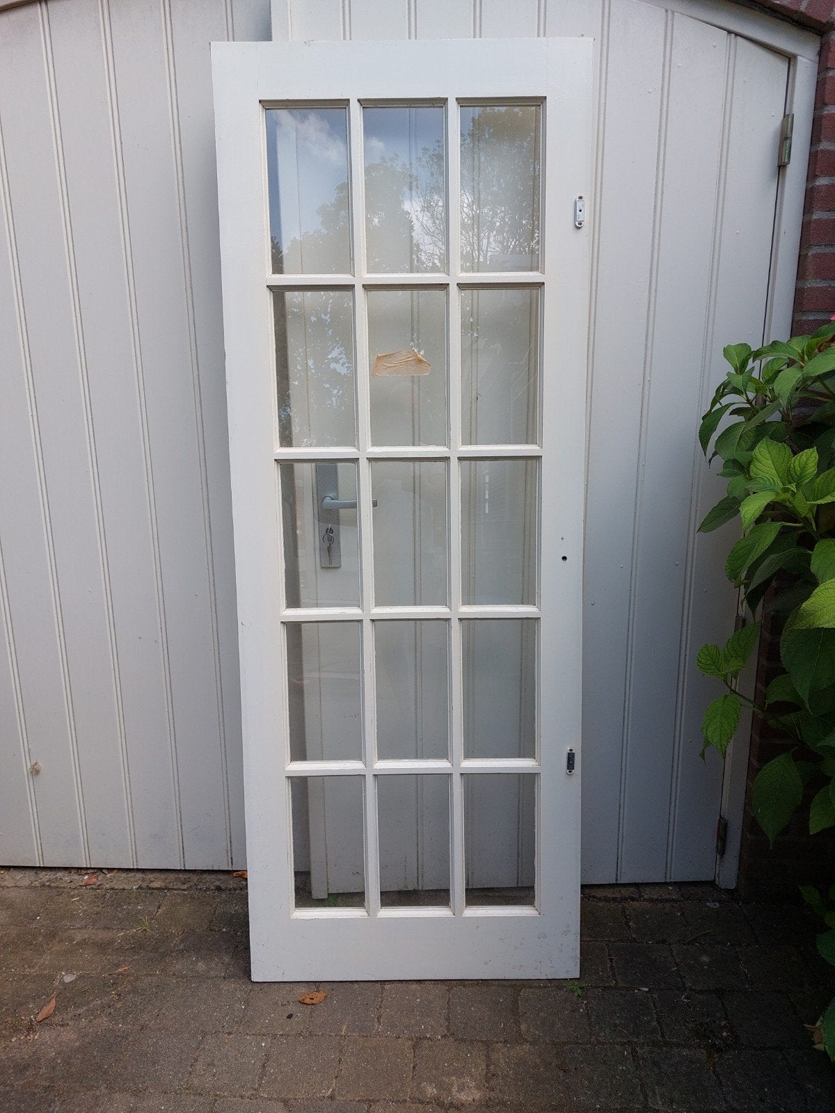 hardhouten deur, Ophalen, Gebruikt, Buitendeur, 200 tot 215 cm