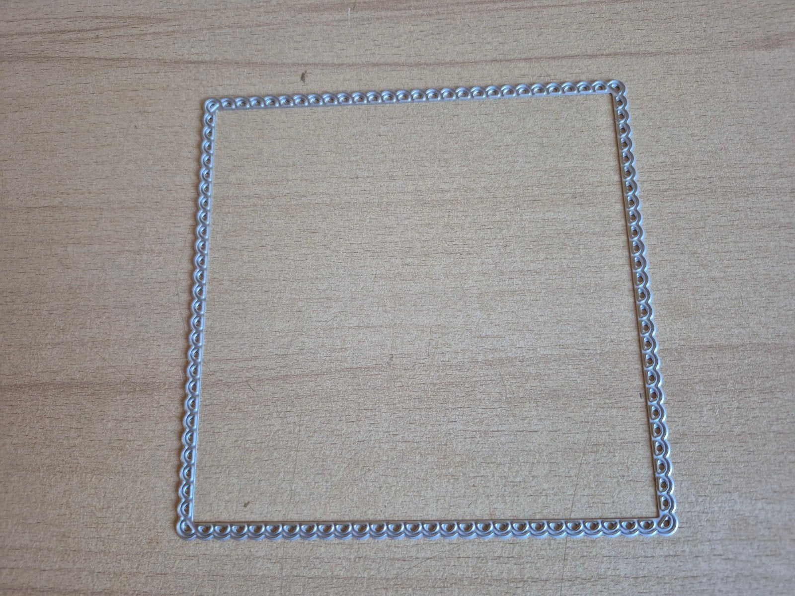 snijmal groot vierkant- rand met golfrand 14x14, Hobby en Vrije tijd, Kaarten | Zelf maken, Ophalen of Verzenden, Overige thema's