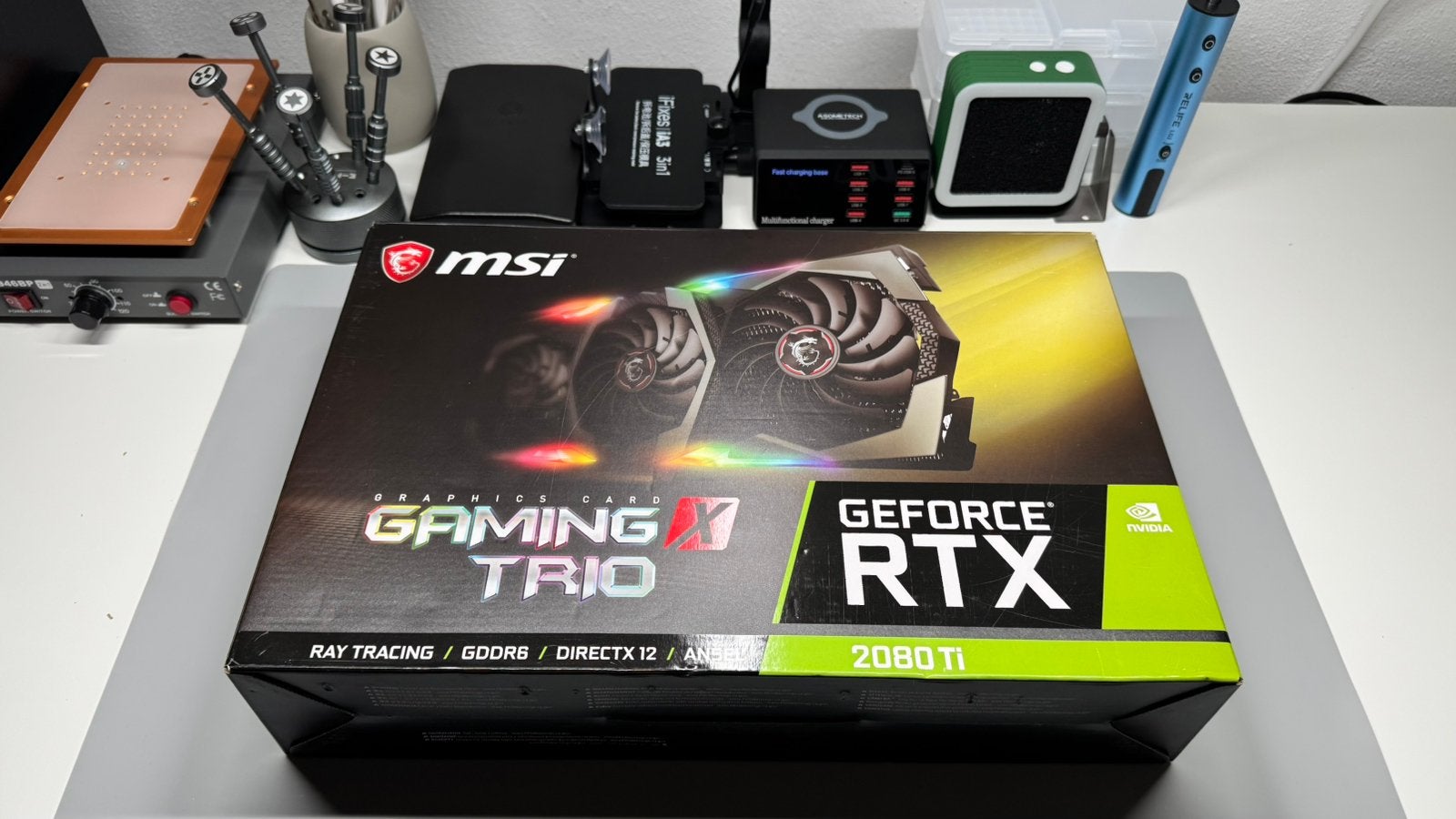 Msi Nvidia Geforce RTX 2080TI Gaming X Trio fan, PCI-Express 3, GDDR6, Ophalen of Verzenden, Zo goed als nieuw