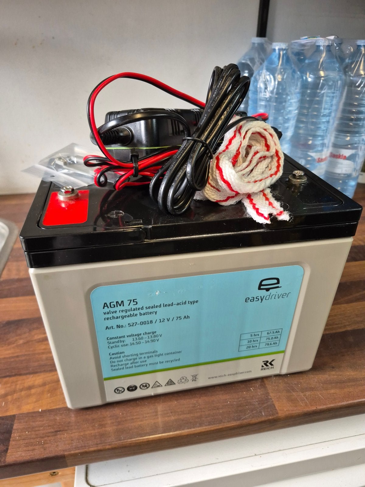 Easydriver AGM 75 Mover Accu incl. easydriver U4 lader, Ophalen, Zo goed als nieuw