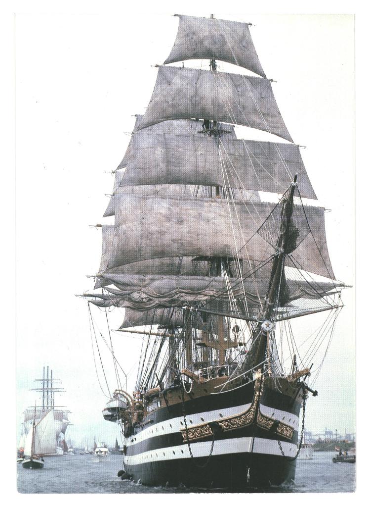 988088 Zeilschip Amerigo Vespucci 80+ Sail nr 23 Gelopen, Ophalen of Verzenden, 1980 tot heden, Gelopen, Noord-Holland