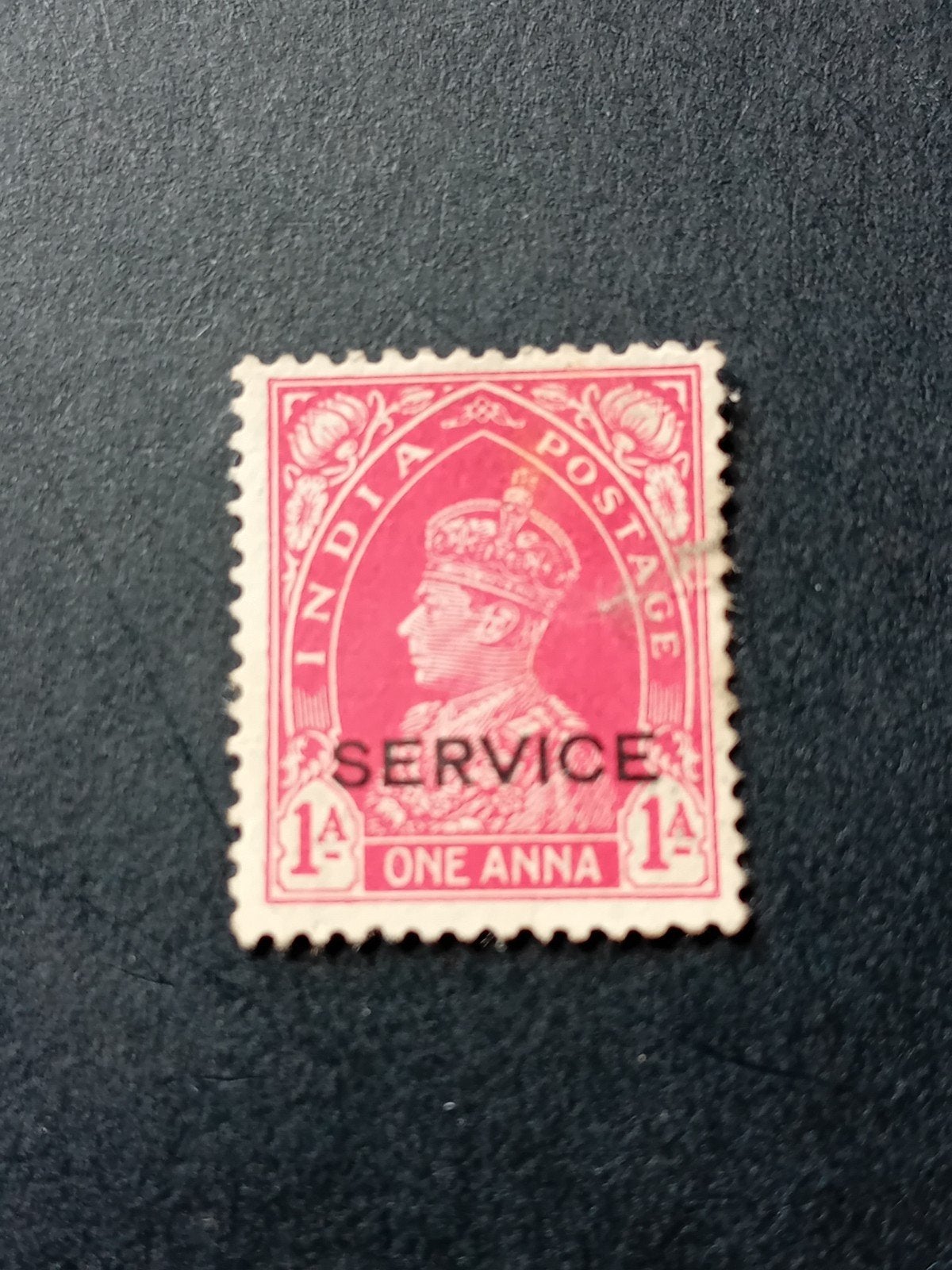India Postzegel George V 1 Anna 'SERVICE', Ophalen of Verzenden