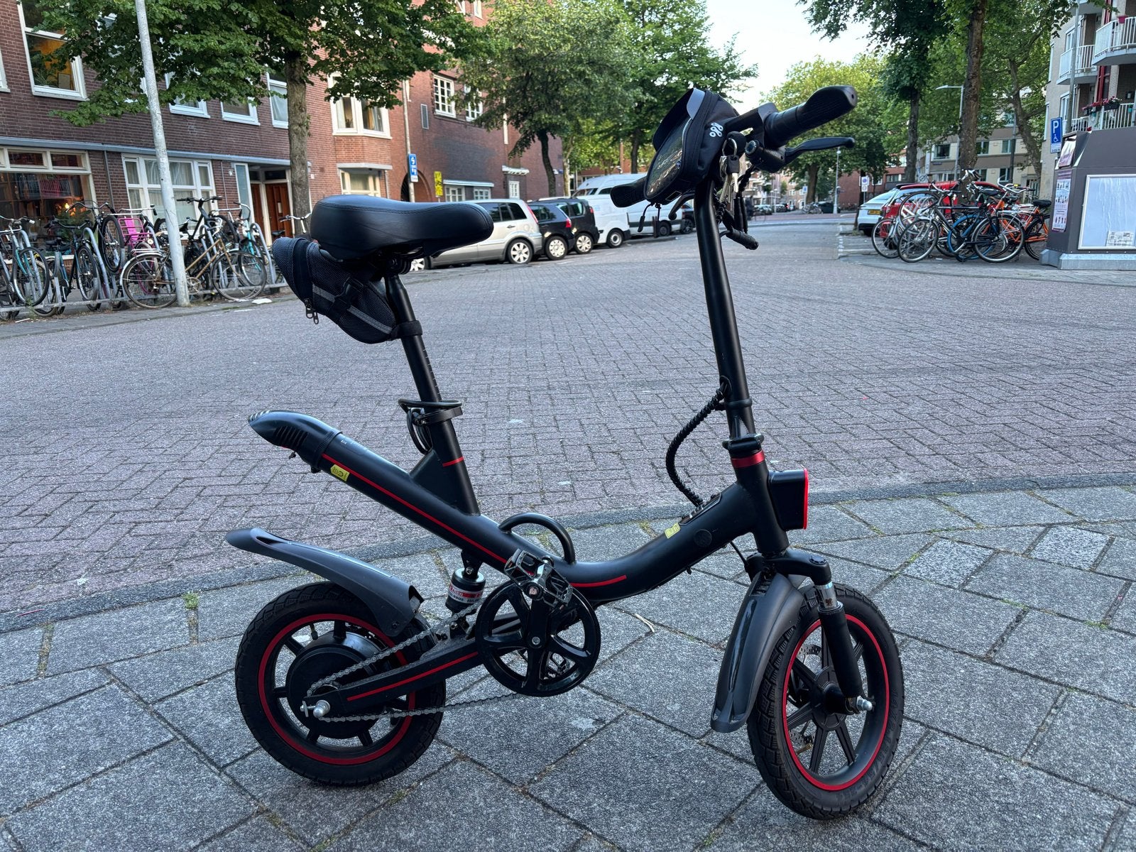 OUXI V1 Elektrische Mini Fiets 14 inch - ZGAN, Fietsen en Brommers, Elektrische fietsen, Zo goed als nieuw, Minder dan 47 cm, 30 tot 50 km per accu