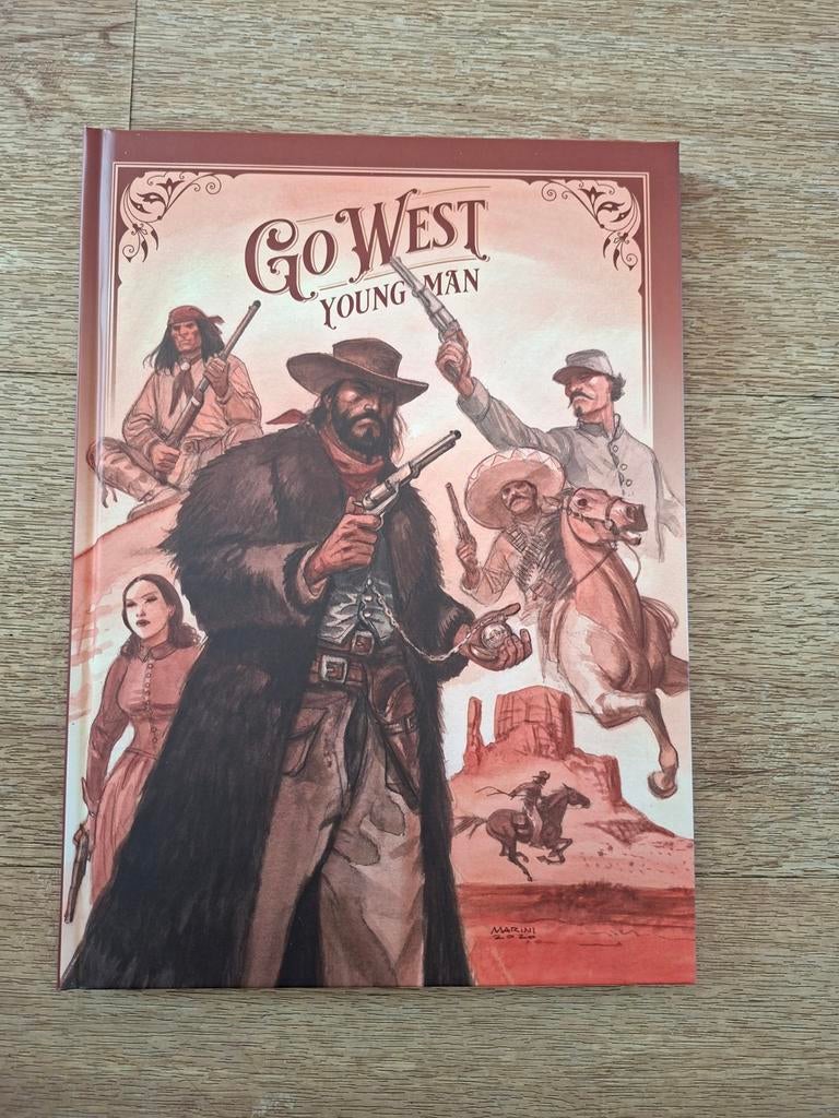 Go West Young Man - Hardcover Stripboek (Nederlands), Boeken, Stripboeken, Zo goed als nieuw, Eén stripboek, Ophalen of Verzenden
