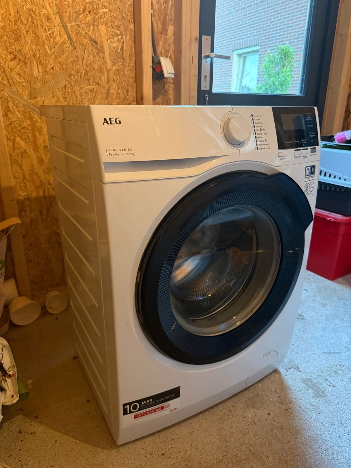 AEG LR6ALPHEN ProSense Wasmachine - 8kg, 2 jaar oud, Ophalen, Gebruikt, 85 tot 90 cm, 1200 tot 1600 toeren