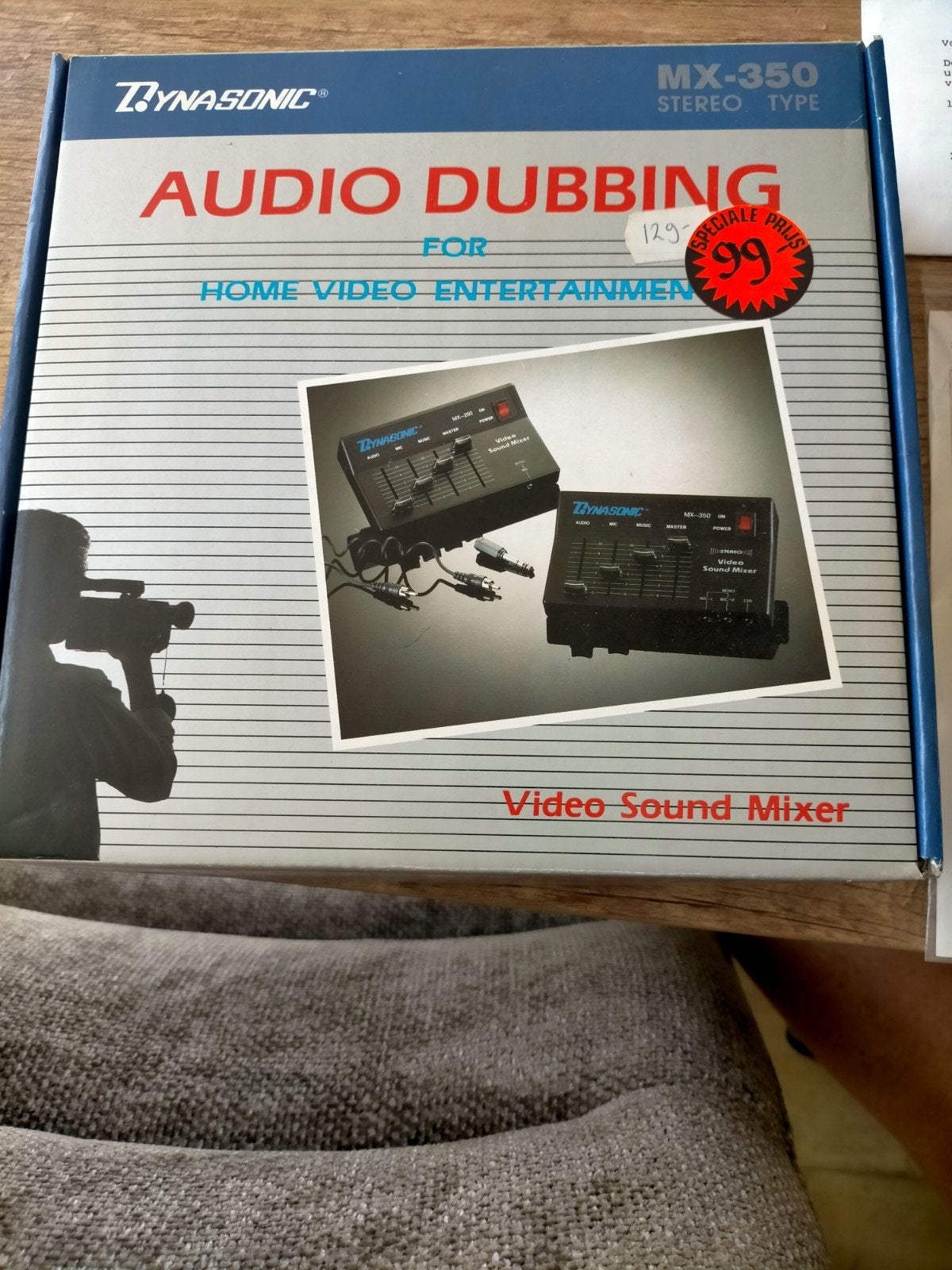 Dynasonic MX-350 Stereo Video Sound Mixer - Audio Dubbing, Muziek en Instrumenten, Mengpanelen, Ophalen of Verzenden, Gebruikt