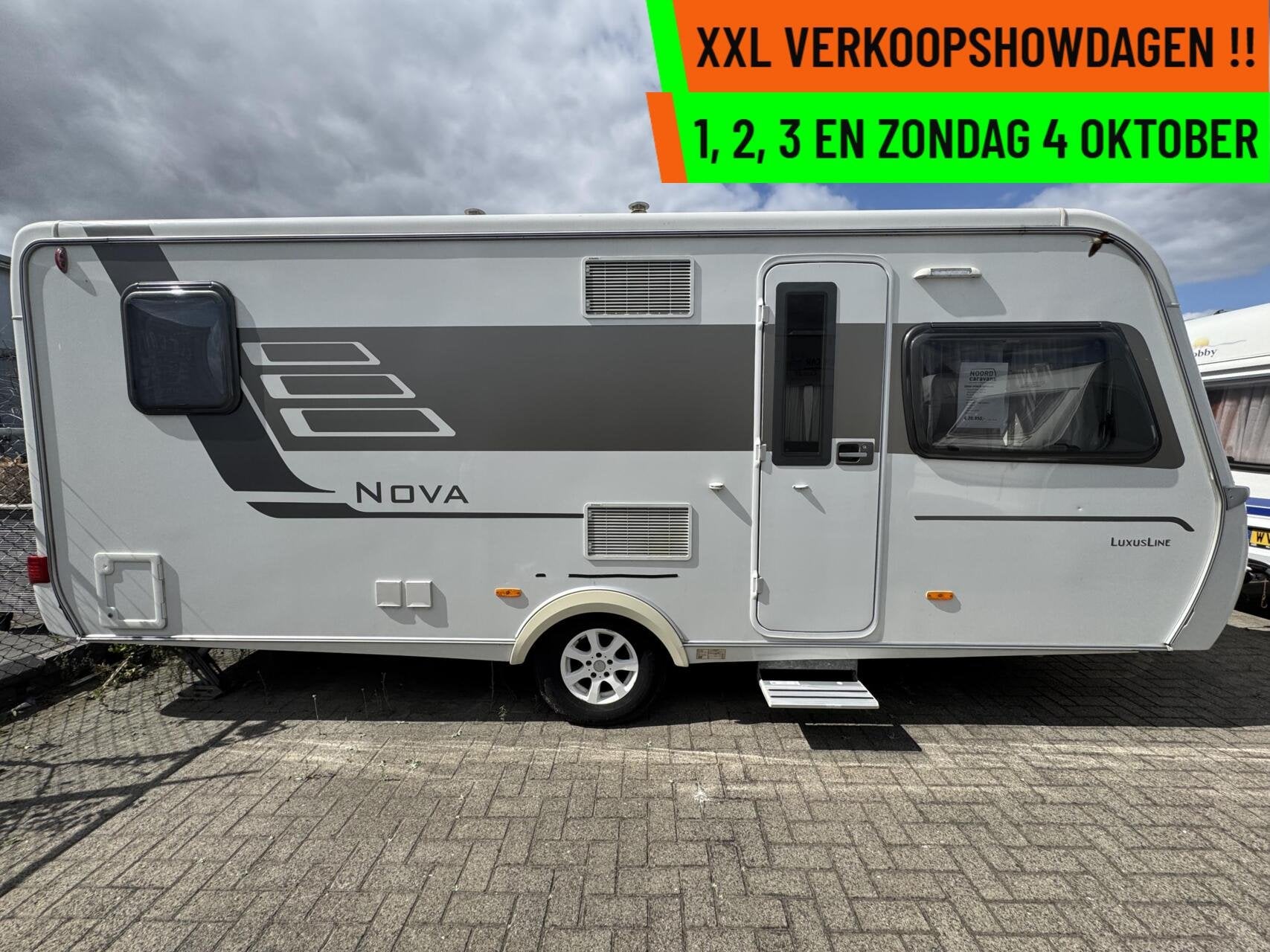 Eriba - XXL VERKOOPSHOW 24,25,26 & 27 SEPT. 10-17 UUR, Rondzit, 7 tot 8 meter, Bedrijf, Douche