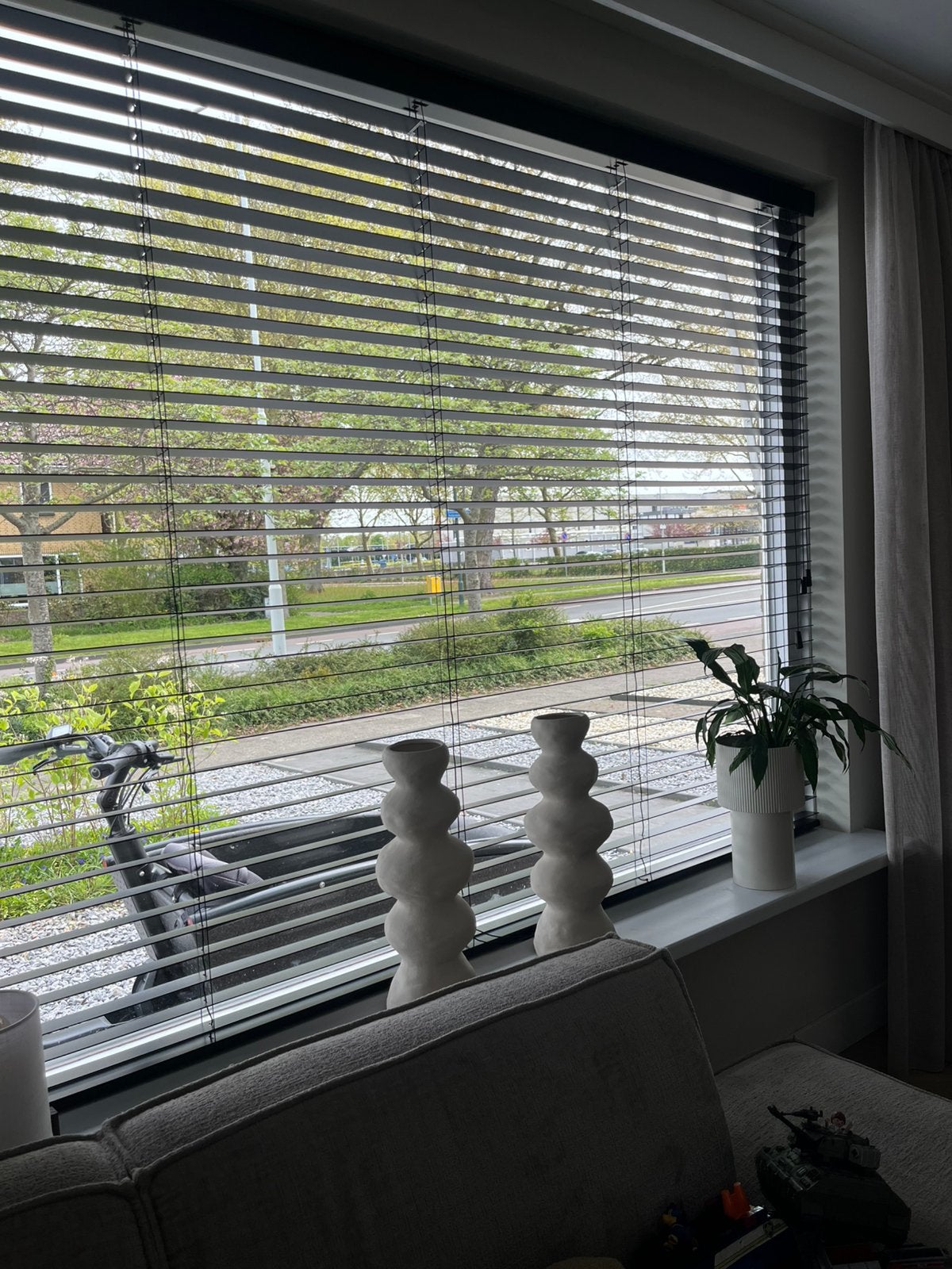 Zwarte houten jaloezien 2480 x 1720, Ophalen of Verzenden, Zo goed als nieuw, 150 tot 200 cm