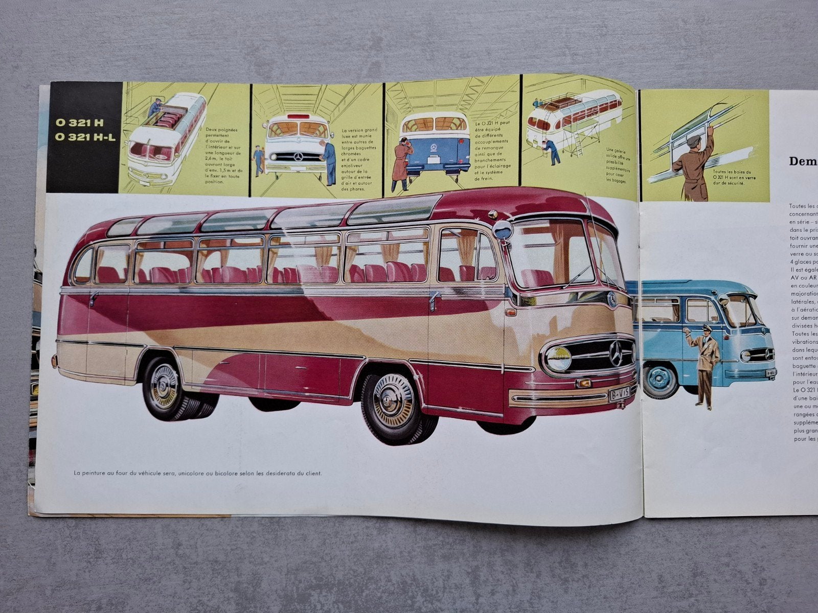 Mercedes-Benz O 321 H / H-L bus brochure - 1959, Ophalen of Verzenden, Zo goed als nieuw, Mercedes