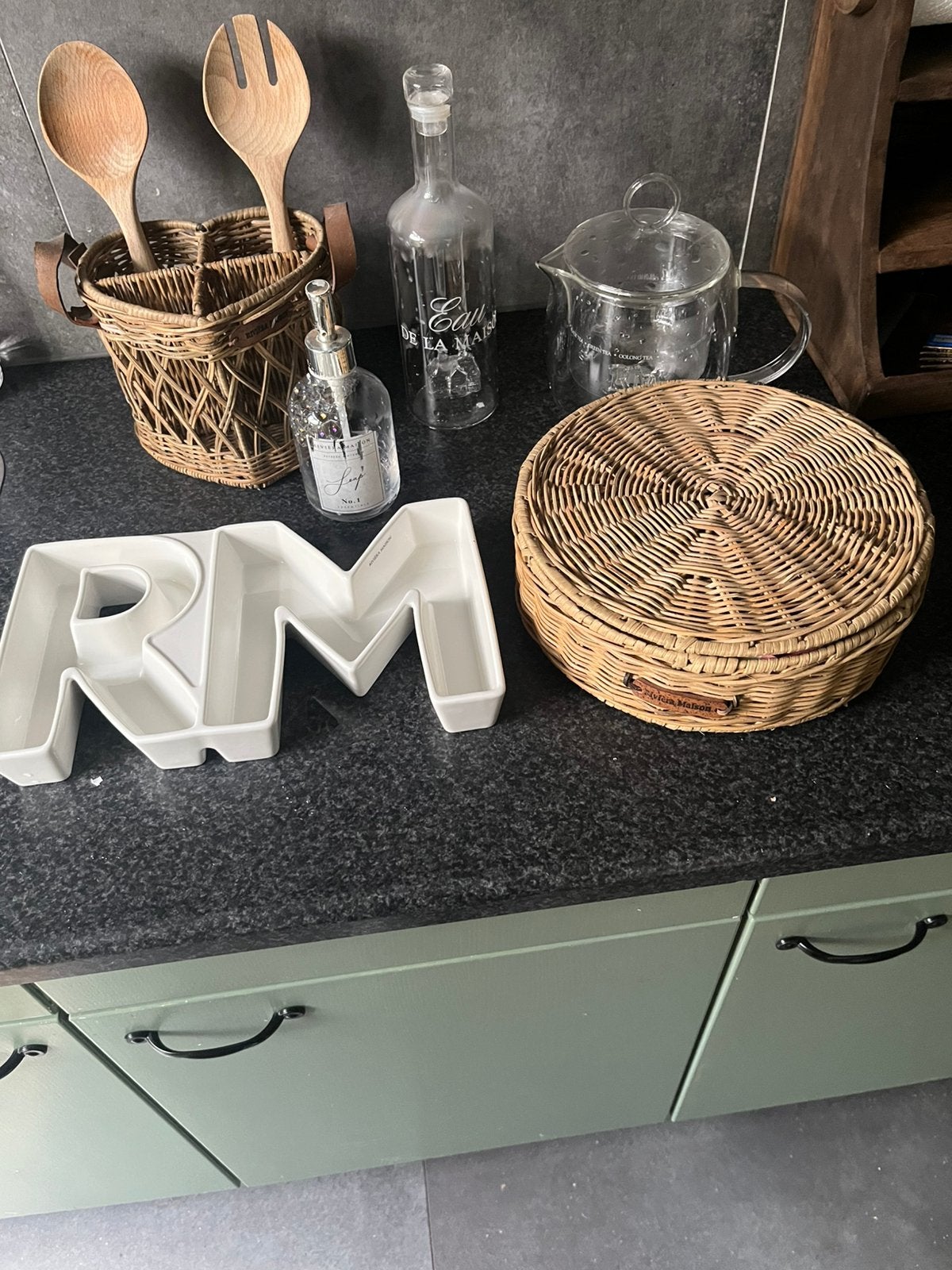 Riviera maison accessoires, Ophalen, Zo goed als nieuw, Rond, Riet