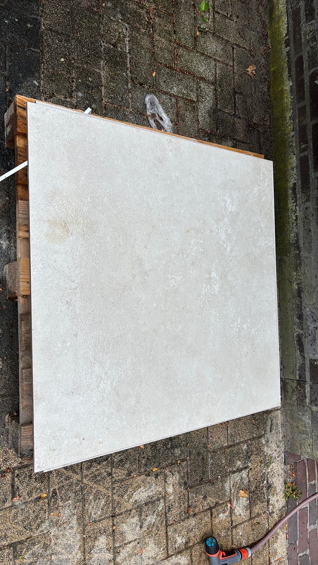 Stone art light Vloertegel 900x900x10 mm, Ophalen of Verzenden, Zo goed als nieuw