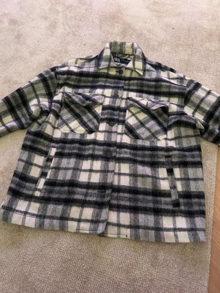 Zara geruit overshirt XS - Zwart/Wit, Ophalen of Verzenden, Zo goed als nieuw, Maat 34 (XS) of kleiner, Zwart