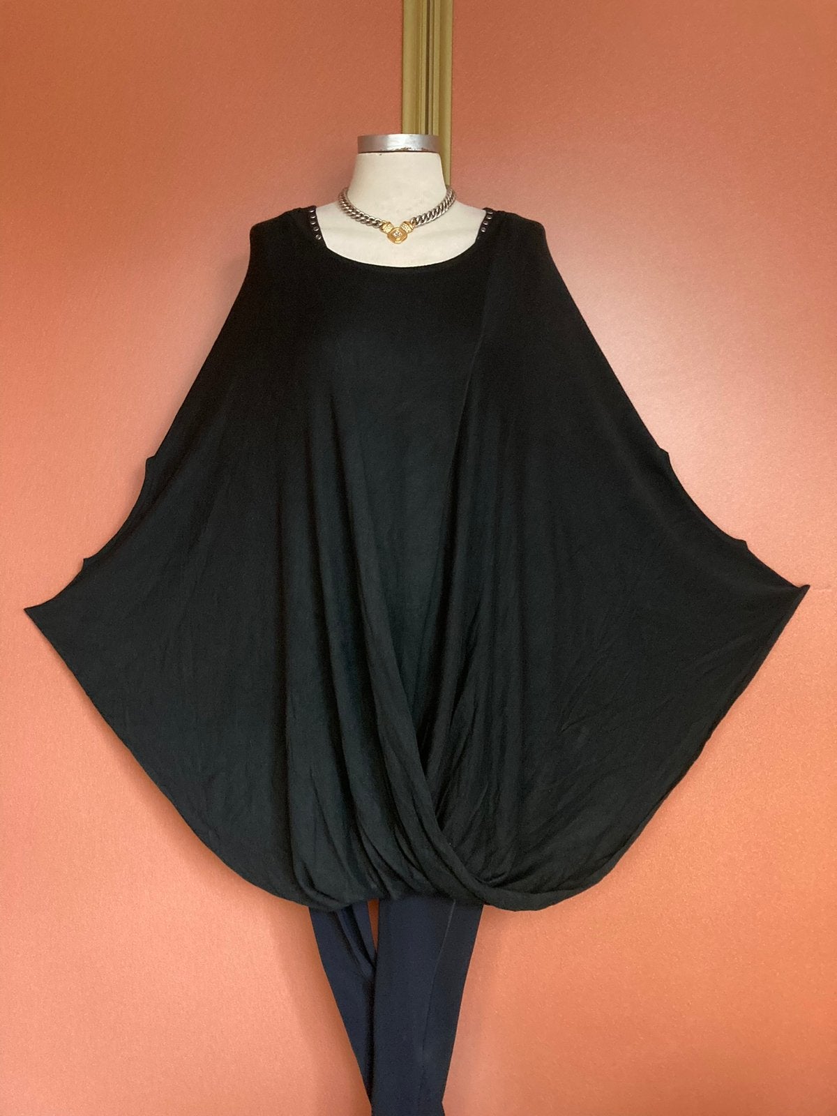 Memory & Co comfortabele poncho tuniek trui 😍mooi❤️☀️, Verzenden, Nieuw, Maat 46/48 (XL) of groter, Zwart