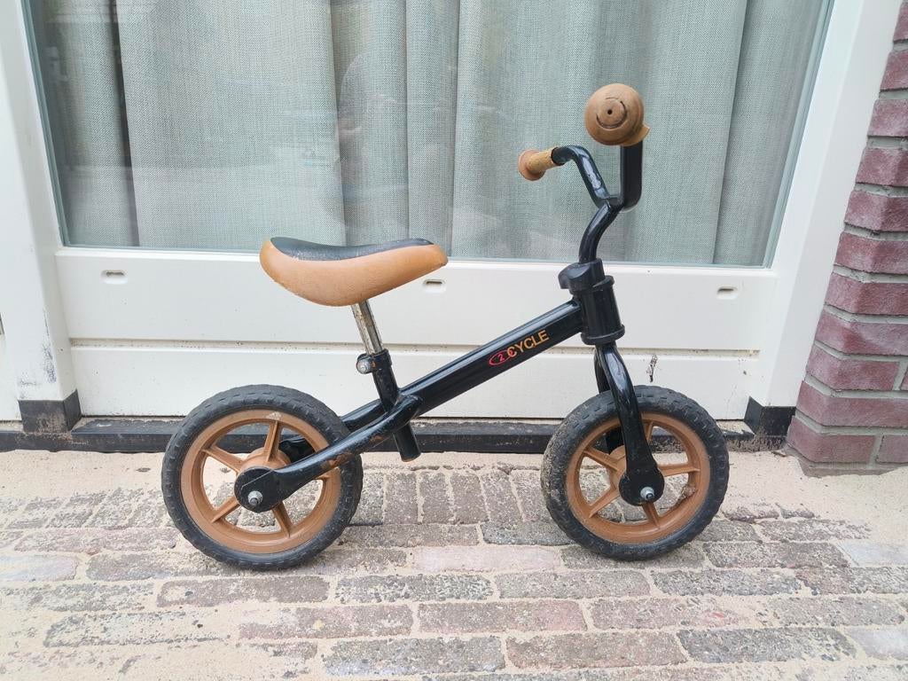 2Cycle Loopfiets Zwart/Bruin - Perfect voor de kleintjes, Ophalen, Gebruikt, Loopfiets