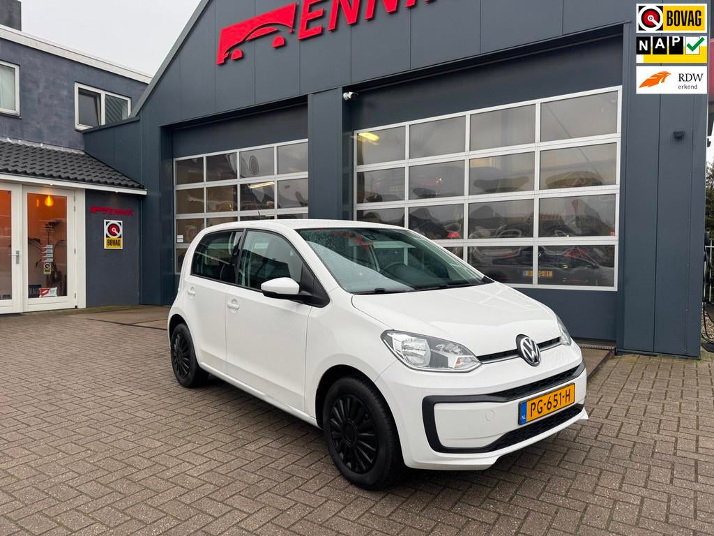 Volkswagen Up! 1.0 BMT move up!, Auto's, Stof, Gebruikt, Wit, Origineel Nederlands