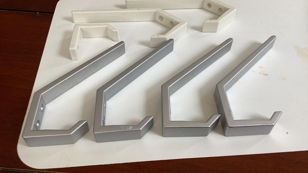 Kledinghaken setje zilver en wit, Ophalen of Verzenden, Zo goed als nieuw