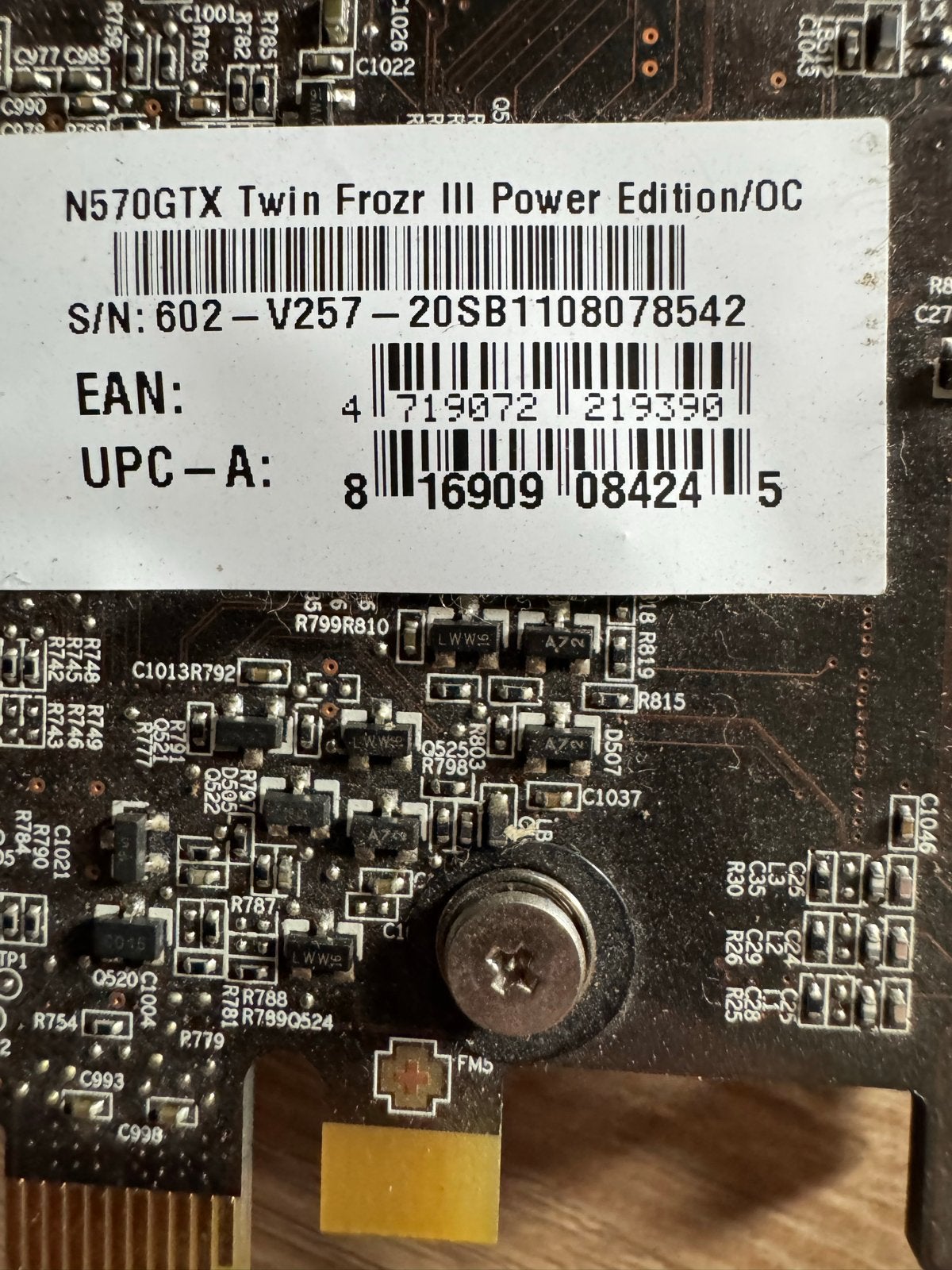 MSI N570GTX Twin Frozr III Power Edition/OC Grafische Kaart, Computers en Software, Videokaarten, Ophalen, Gebruikt, GDDR5, Nvidia