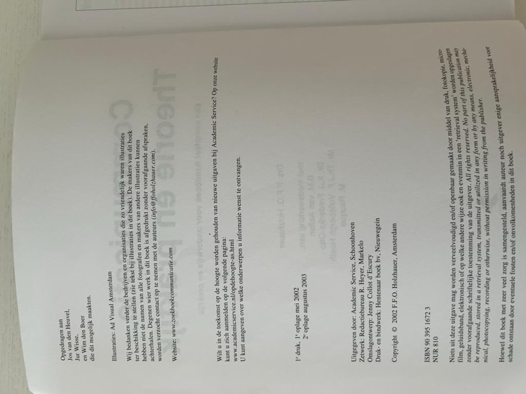Communicatie: Theorie en Praktijk (gebruikt, gemarkeerd), Ophalen of Verzenden, Gamma, Zo goed als nieuw, HBO