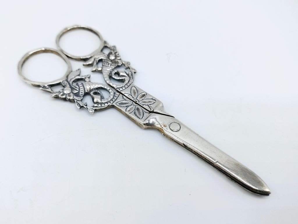 Zilveren schaar, D. en I. Vos en A. Schoorl, Haarlem., Antiek en Kunst, Antiek | Goud en Zilver, Verzenden, Zilver