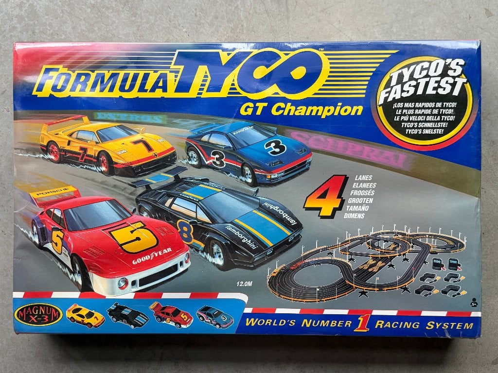 NIEUW Tyco Formula GT Champion Racebaan Slot Car, Kinderen en Baby's, Racebaan, Nieuw, Elektrisch, Ophalen