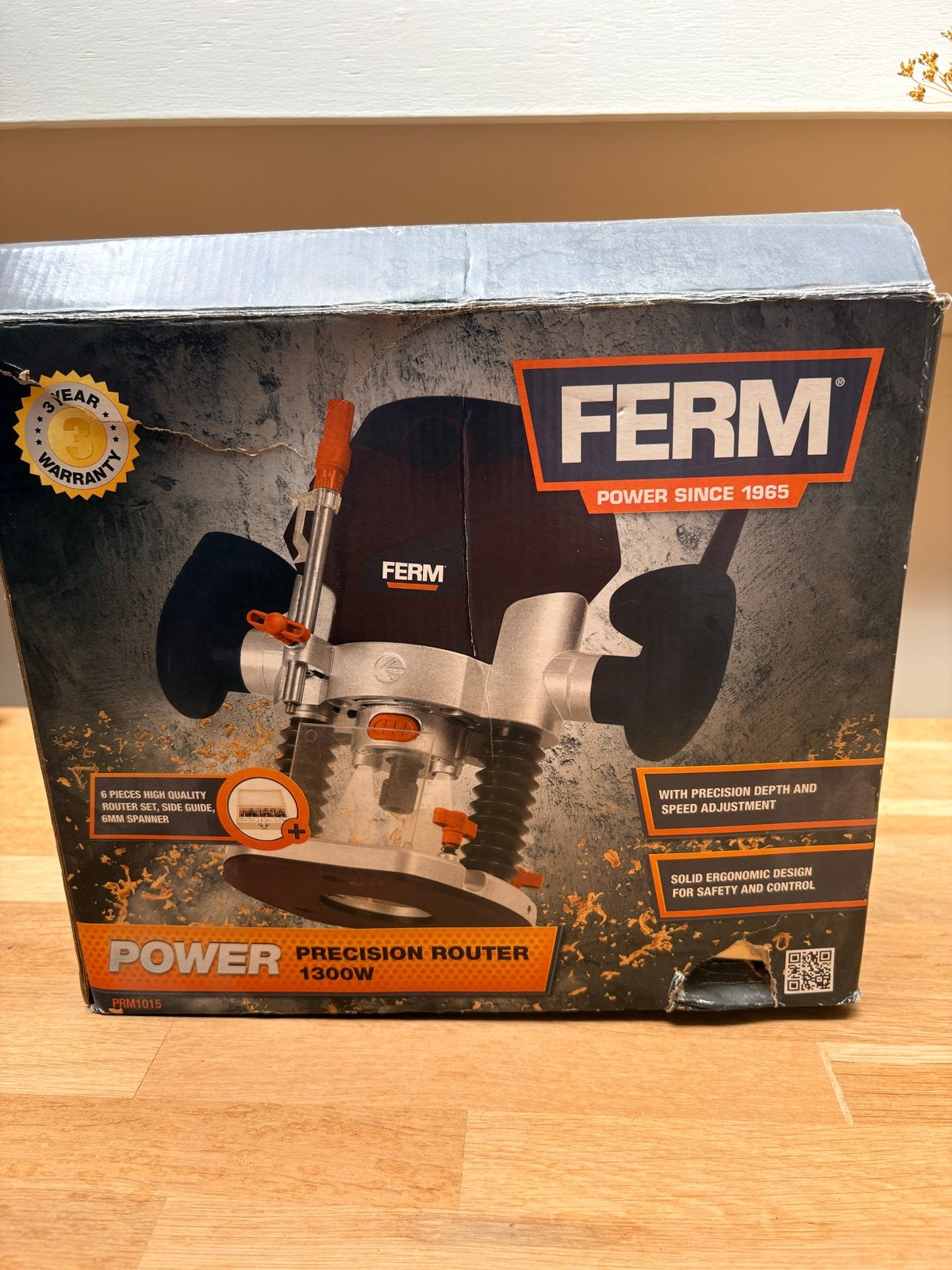Ferm Bovenfrees 1300W - Zo goed als nieuw, compleet, Ophalen, Zo goed als nieuw, Elektrisch, Bovenfrees
