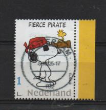 ‹(•¿•)› nl k0287 snoopy met randstuk, Postzegels en Munten, Ophalen of Verzenden, Na 1940, Gestempeld