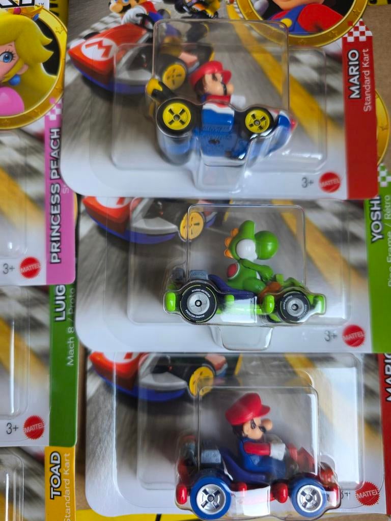 Hot Wheels Mario Kart auto's, Matel, Onbekend, Nieuw, Ophalen of Verzenden