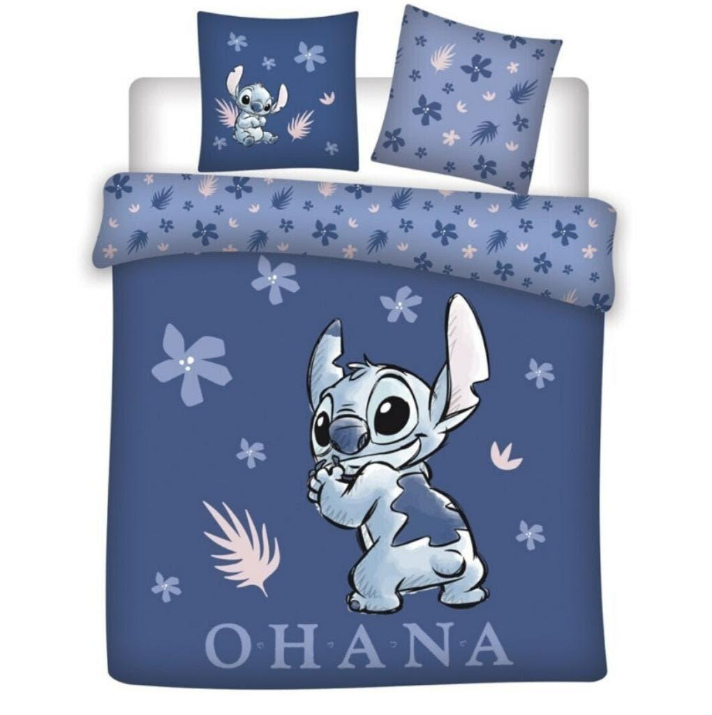 Stitch Dekbedovertrek - Lits Jumeaux - 240 x 220 cm - Disney, Blauw, Dekbedovertrek, Ophalen of Verzenden, Nvt
