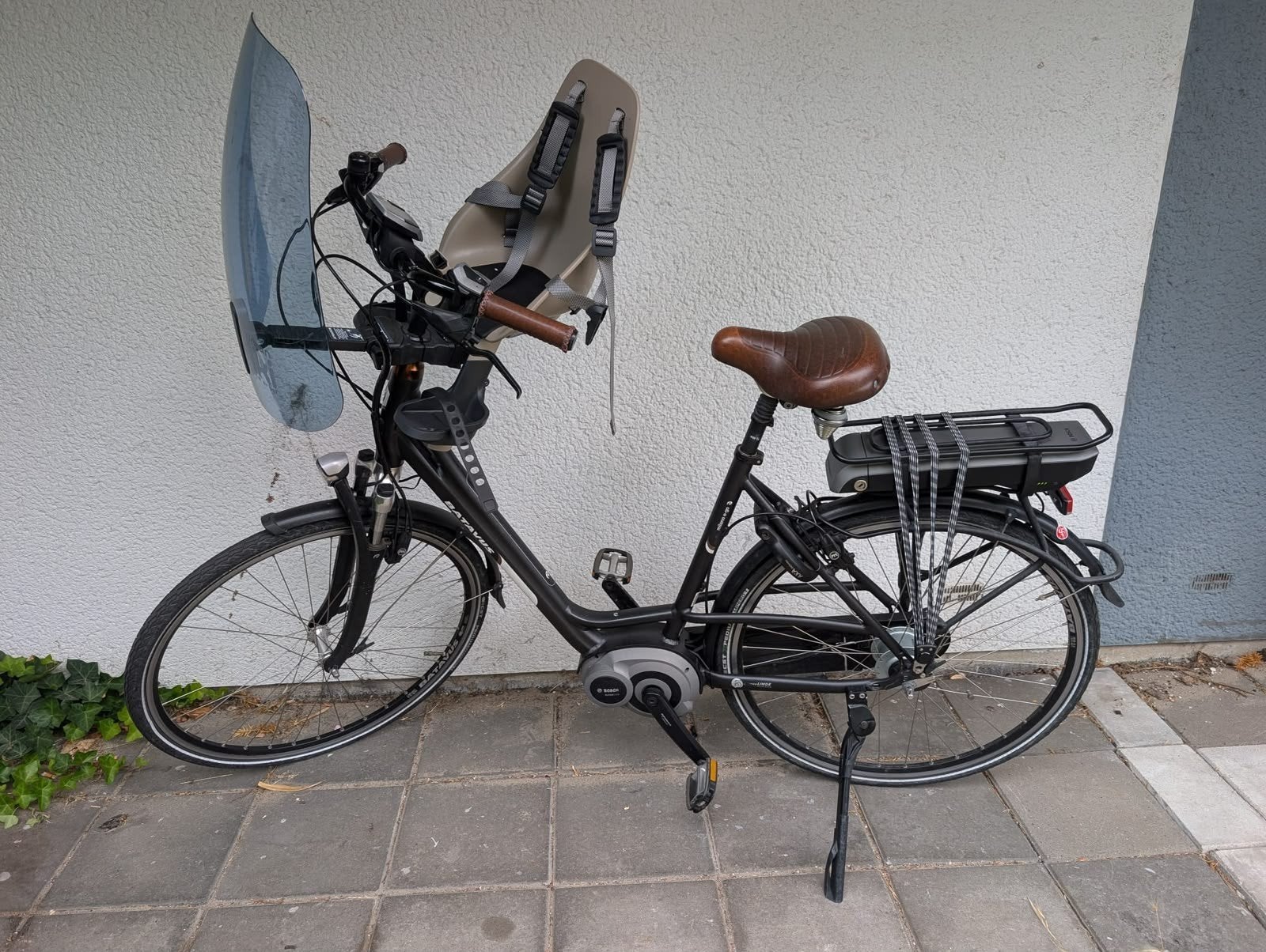 Elektrische Batavus met Bosch PowerPack 300, Fietsen en Brommers, Elektrische fietsen, Minder dan 30 km per accu, Gebruikt, Batavus