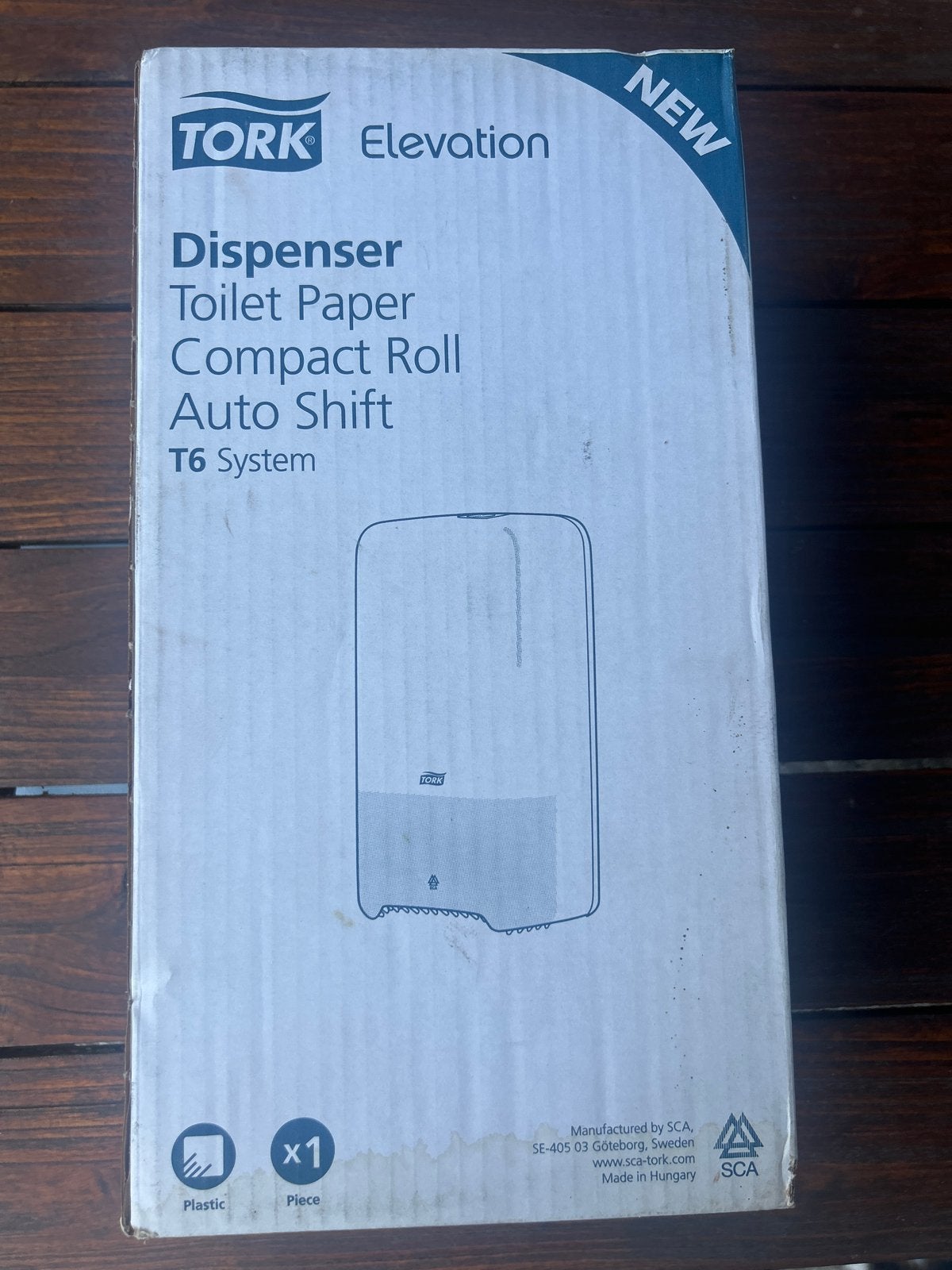 Tork Elevation Toiletpapier Dispenser T6 Systeem, Ophalen, Nieuw, Wit, Overige typen