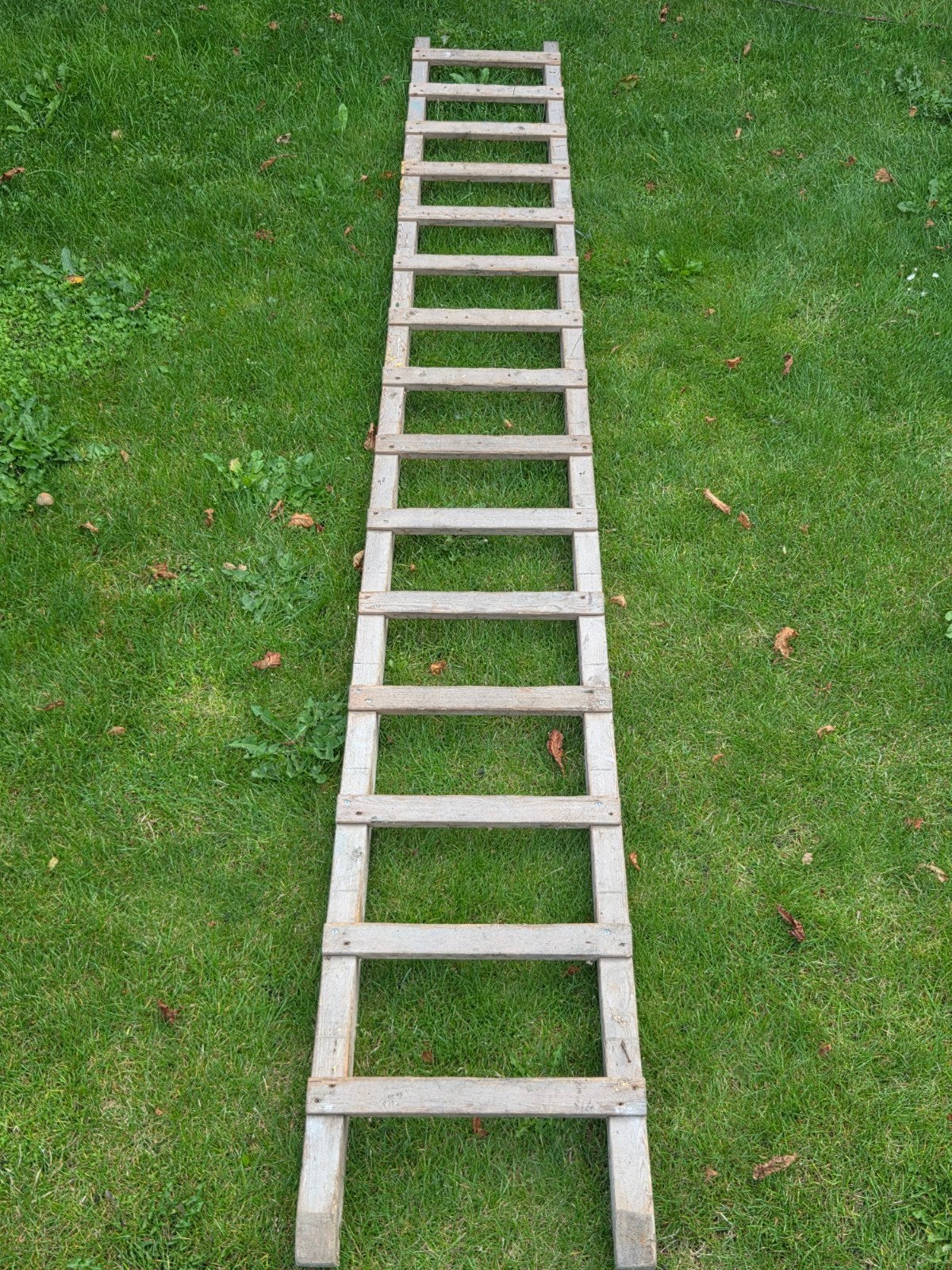 Houten ladder/trap 388x45cm voor bijv. zolder, Ophalen, Gebruikt, Ladder, 2 tot 4 meter