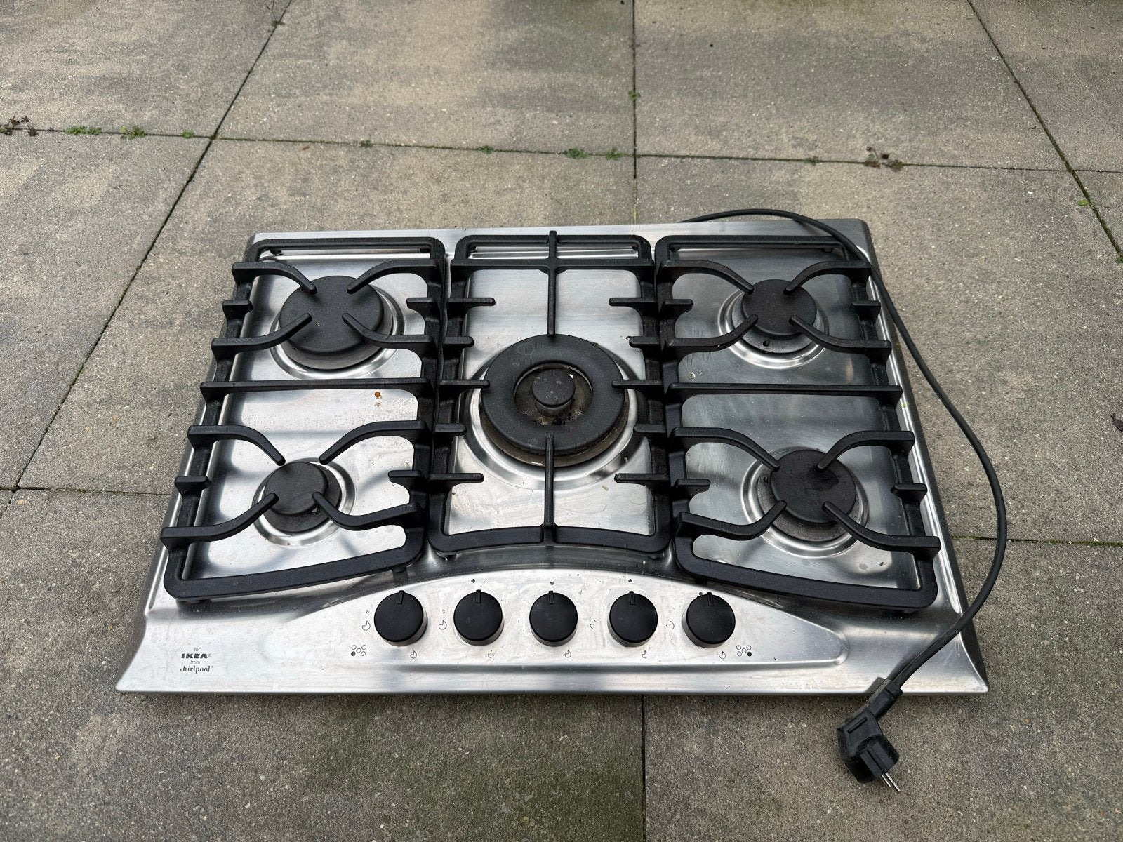 Whirlpool IKEA gasfornuis 5 pits, Witgoed en Apparatuur, Ophalen, Gebruikt, Minder dan 85 cm, Inbouw