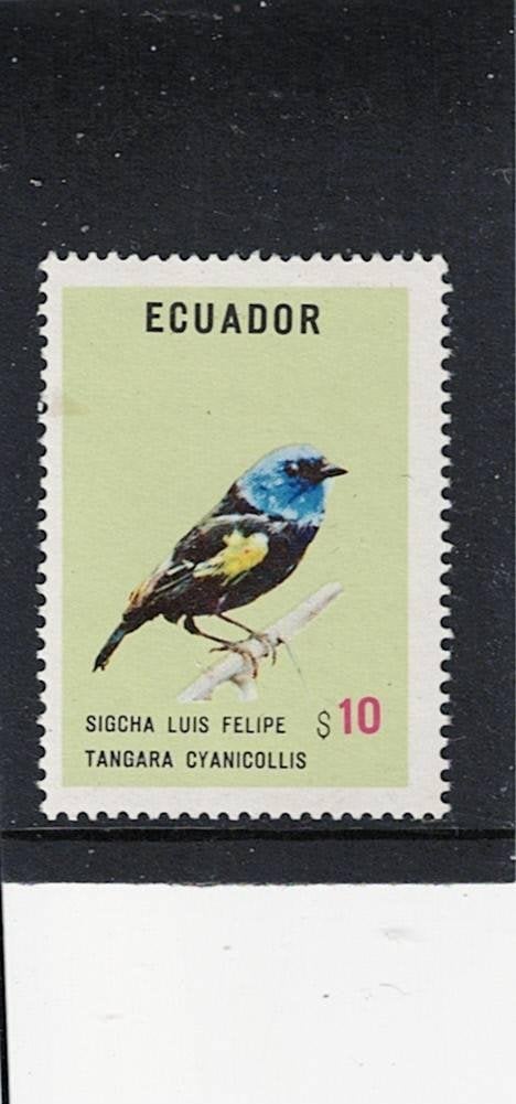 vogel Ecuador, Ophalen of Verzenden, Postfris, Dier of Natuur