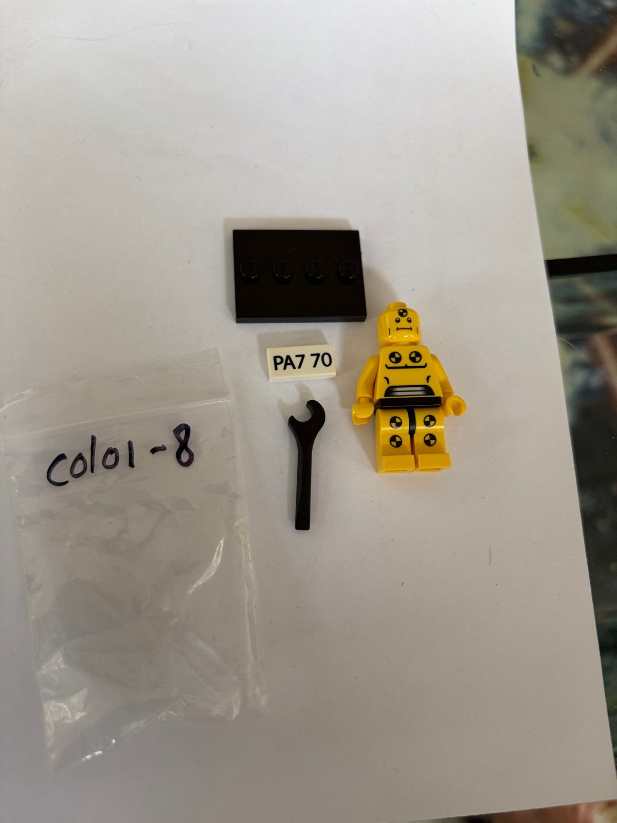 LEGO Minifiguur Col01-8 Series 1 Hazmat Guy met gereedschap, Ophalen of Verzenden, Zo goed als nieuw, Lego