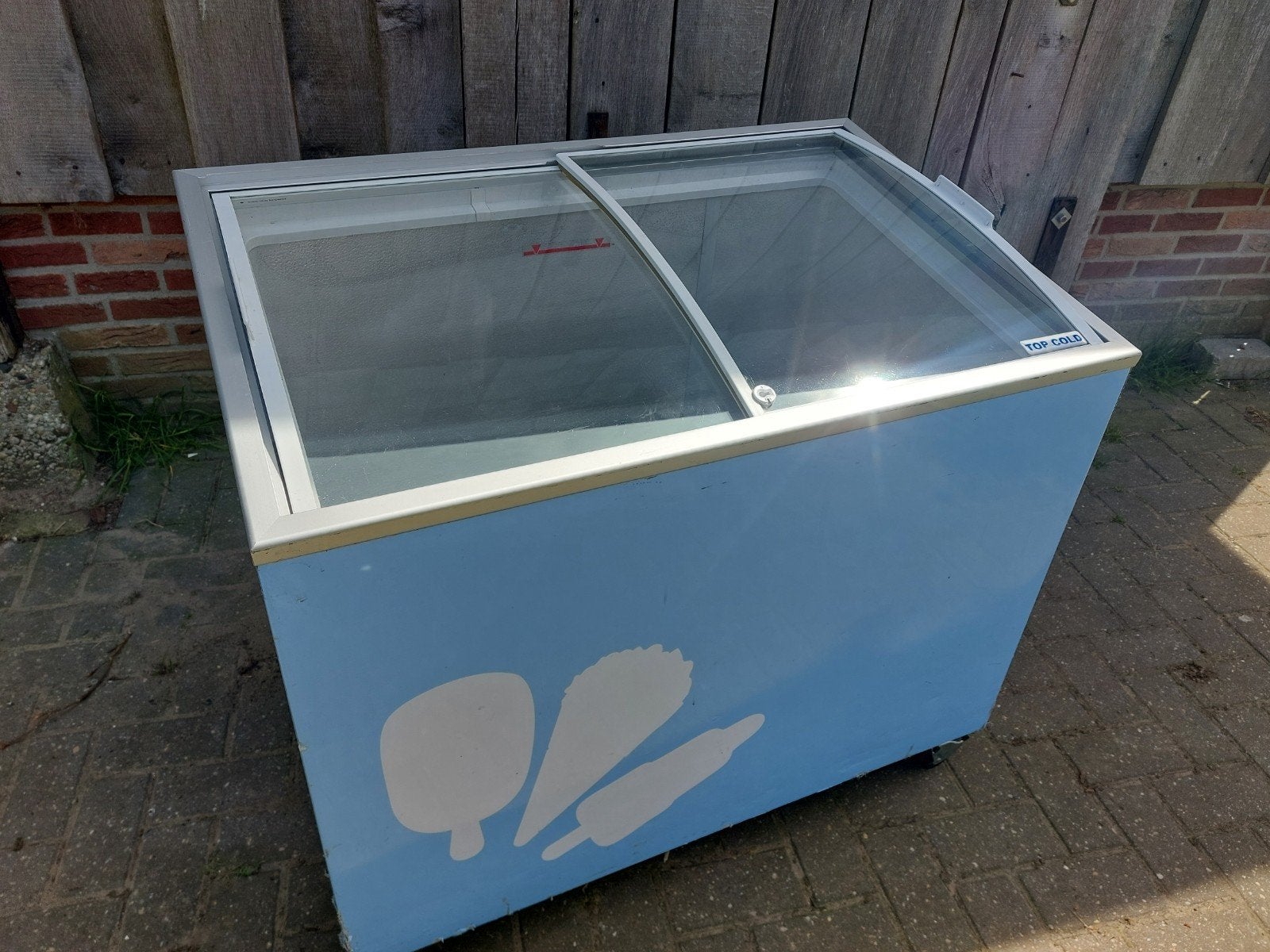 Ijs diepvries, Ophalen, Gebruikt, Vrijstaand, 90 cm of meer