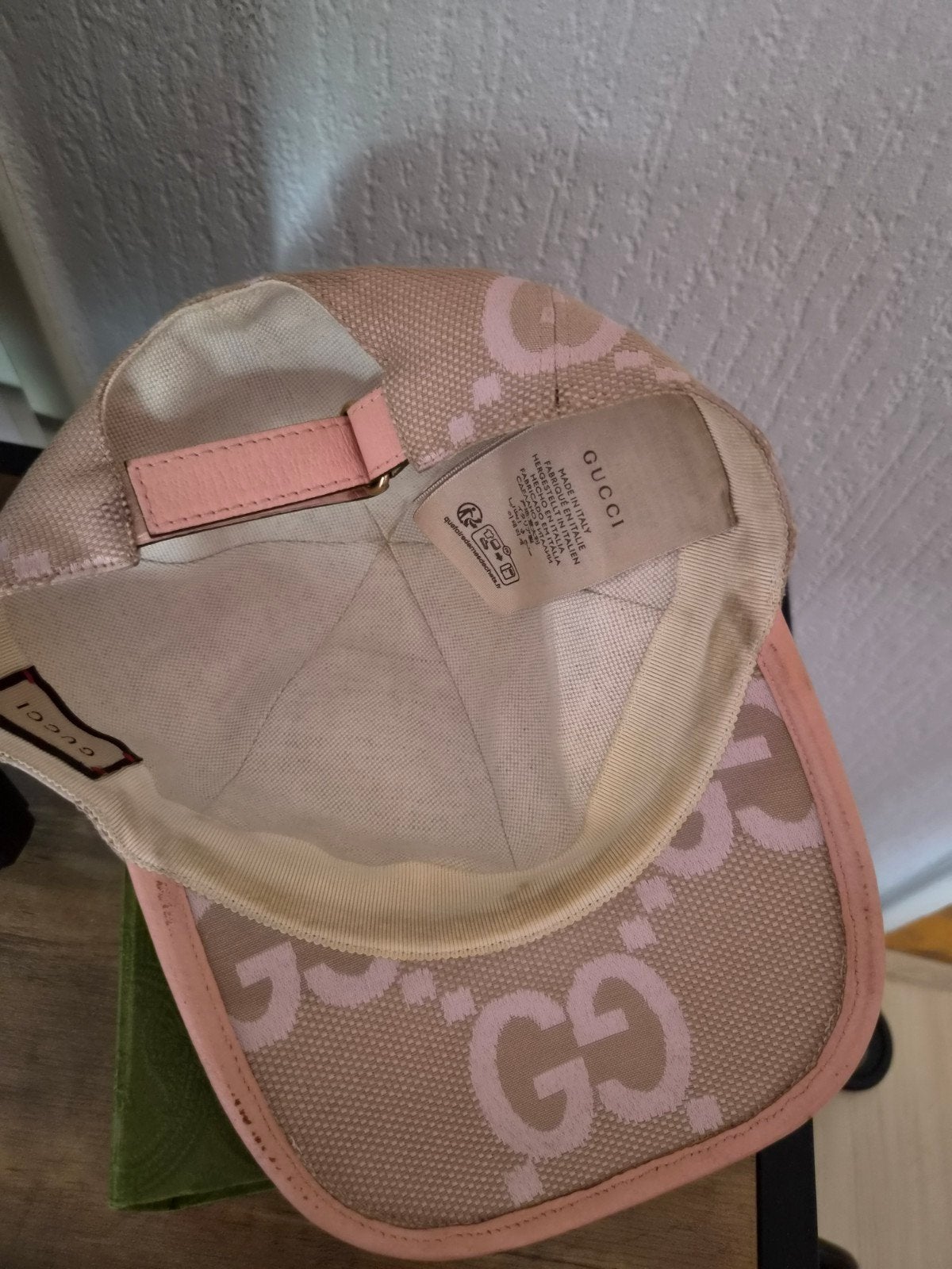 Originele Gucci Pet Roze Maat M, Kleding | Heren, Hoeden en Petten, Ophalen of Verzenden, Gucci, Gedragen, Pet