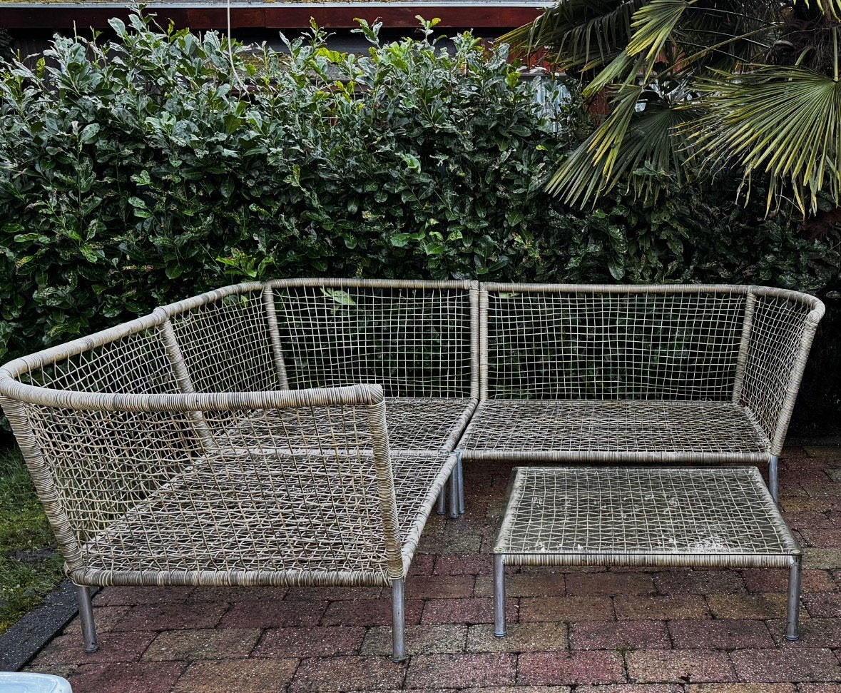 Lounge bank, Overige materialen, Gebruikt, 6 zitplaatsen, Ophalen of Verzenden