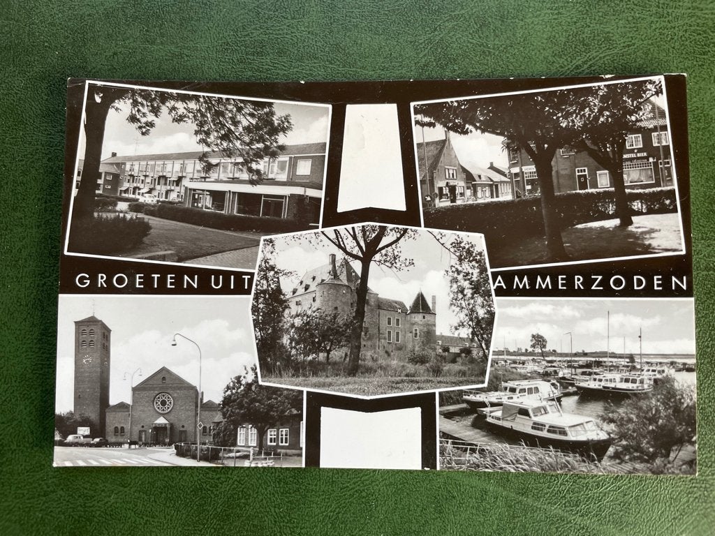ansichtkaart van Ammerzoden , Groeten uit Ammerzoden., Verzenden, 1940 tot 1960, Gelderland