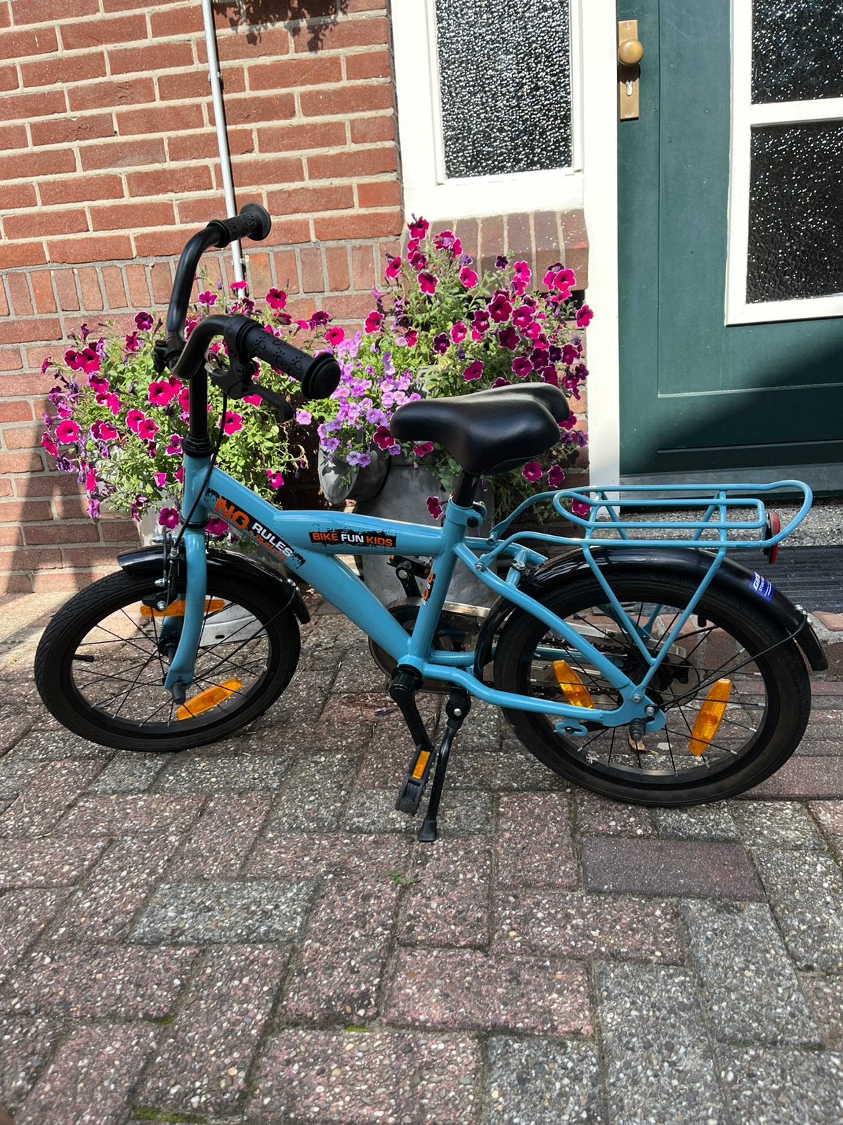 Bike fun kids fiets 16 inch, Fietsen en Brommers, Fietsen | Kinderfietsjes, Ophalen of Verzenden, Zo goed als nieuw, 16 tot 20 inch