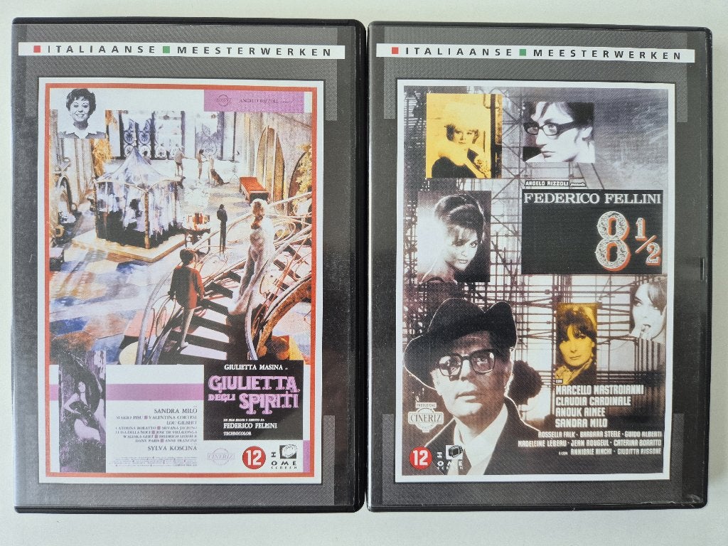 2x Fellini - Giulietta degli spiriti + Otto E Mezzo, Cd's en Dvd's, Alle leeftijden, Ophalen of Verzenden, 1980 tot heden, Zo goed als nieuw