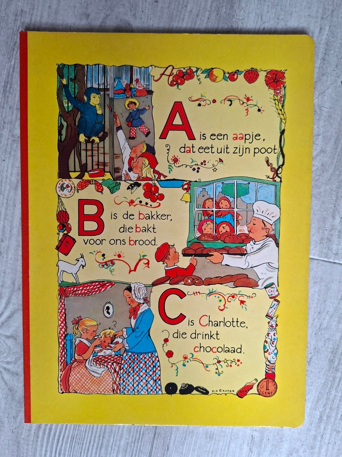 Rie Cramer ABC BOEKJE A is een aapje....., Boeken, Ophalen of Verzenden, Zo goed als nieuw, Rie Cramer