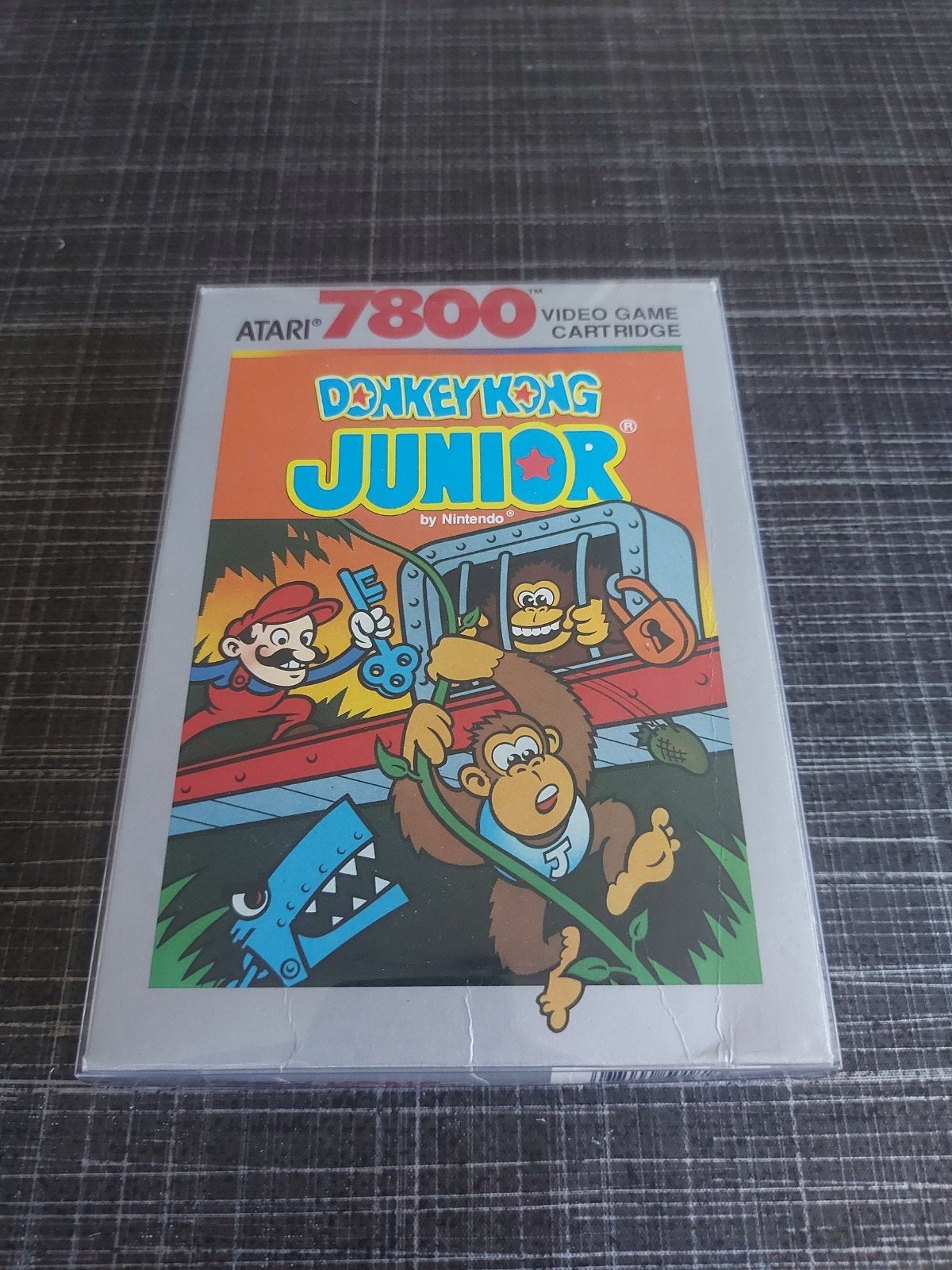 Donkey Kong Junior Atari 7800 Compleet met doos en handleid, Avontuur en Actie, 2 spelers, Ophalen of Verzenden, Zo goed als nieuw