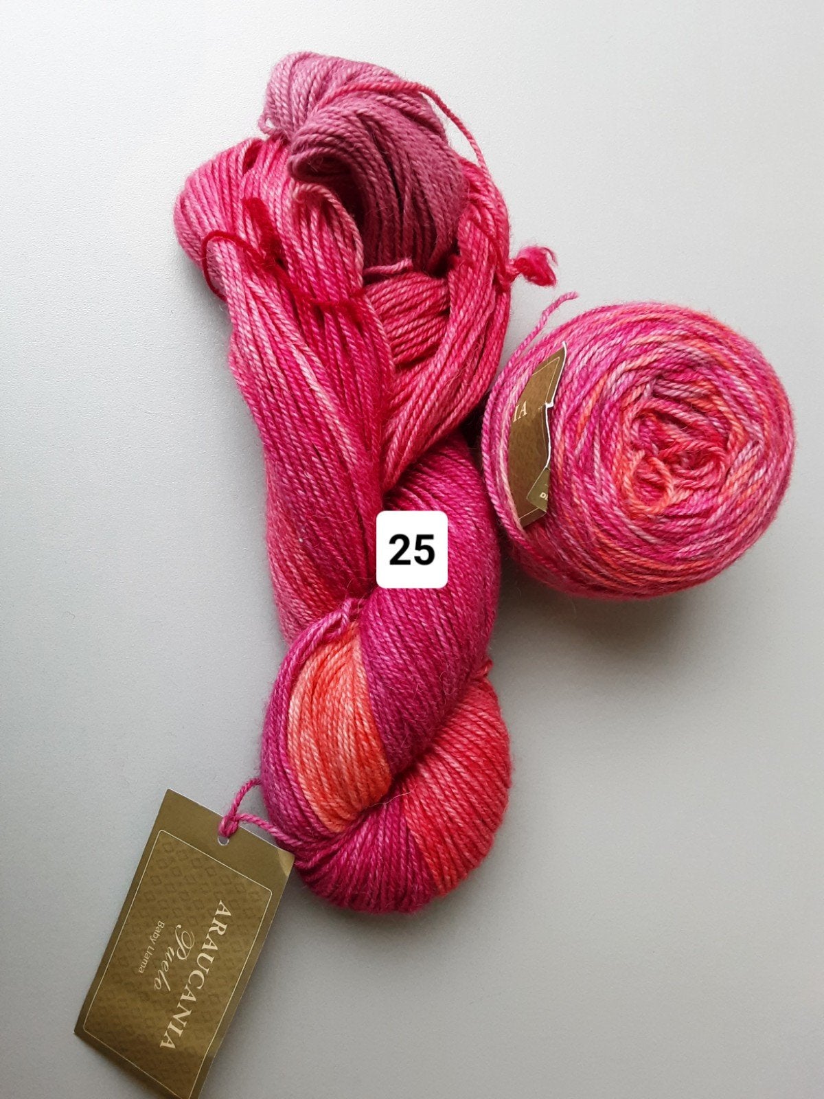 2 strengen Araucania Puelo baby lama wol llama, Ophalen of Verzenden, Nieuw, Breien of Haken, Wol of Garen