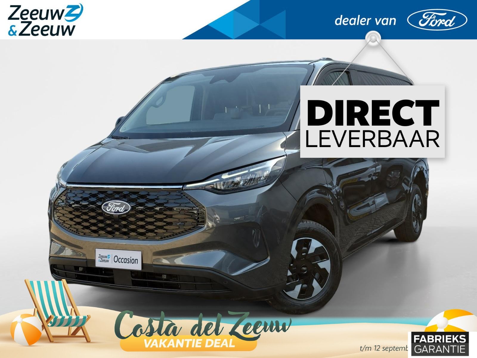Ford E-Transit Cust. 320 L1H1 Trend 71 kWh 218 PK| 330KM WLT, Auto's, Automaat, Gebruikt, Met garantie (alle), 470 min