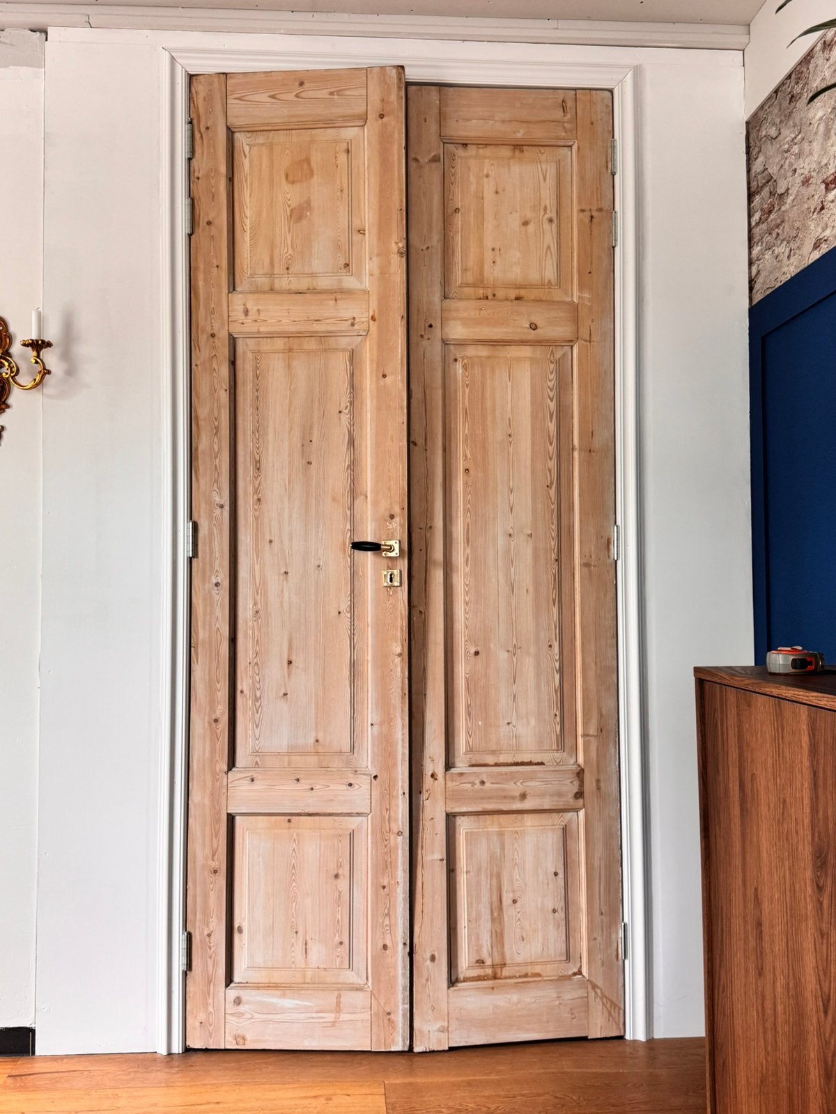 Klassieke deuren, Gebruikt, 215 cm of meer, Binnendeur, Hout