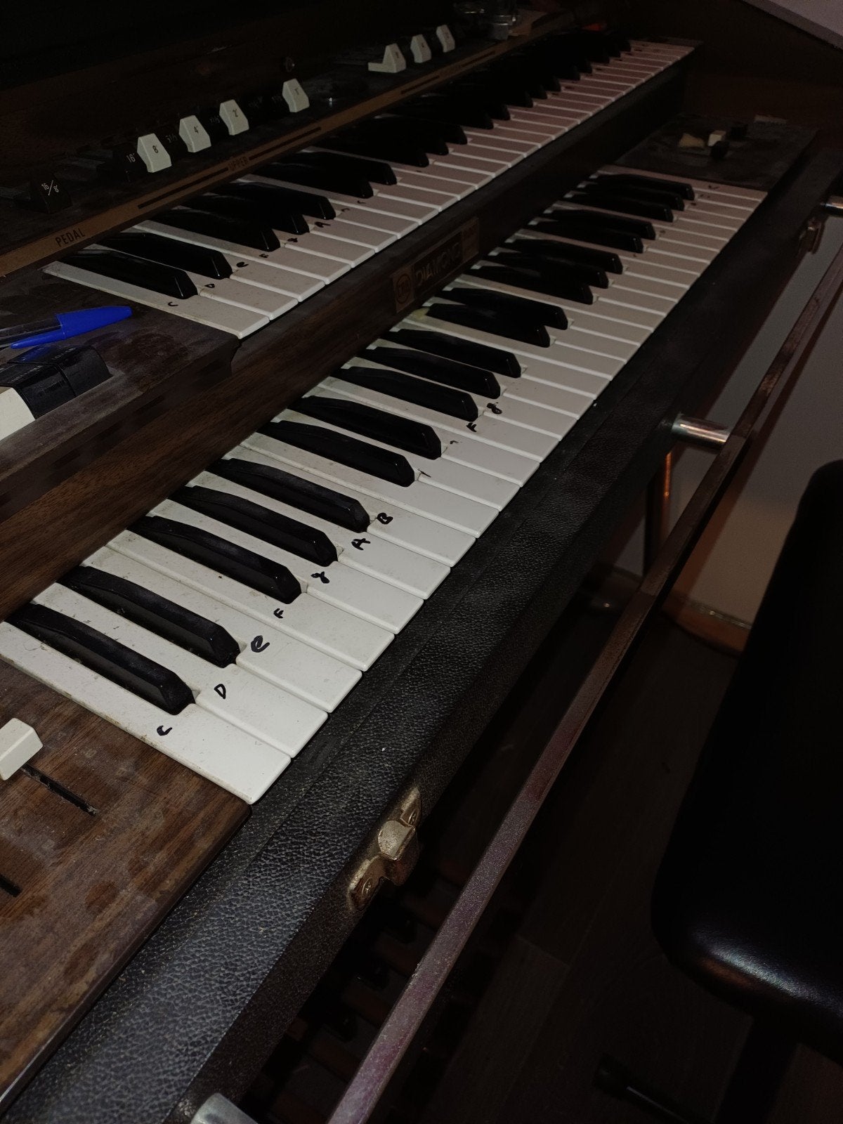 te koop diamond portable orgel, Ophalen, Gebruikt, 2 klavieren, Orgel